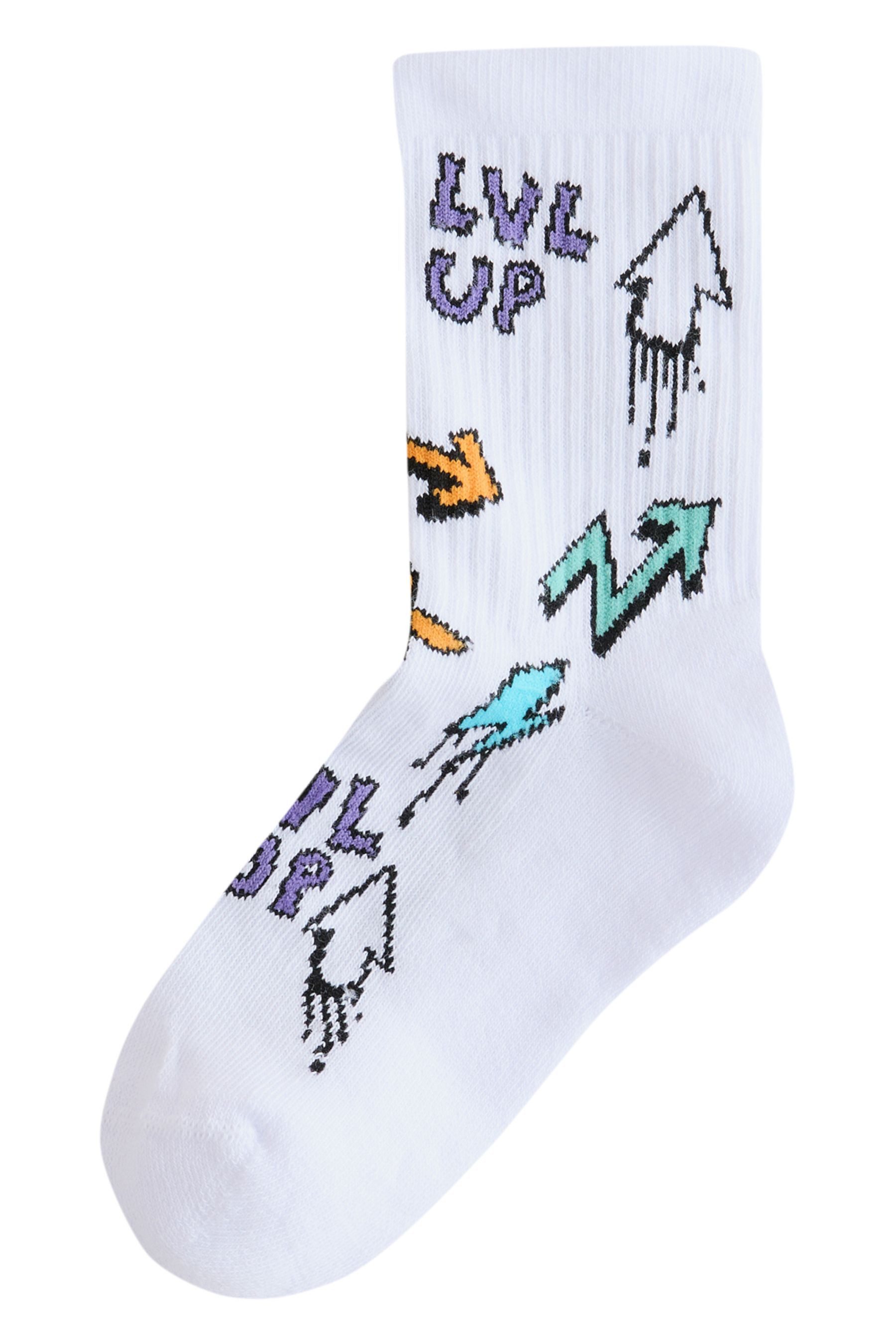 Next Basicsocken Gerippte Socken mit Randstreifen, günstig online kaufen