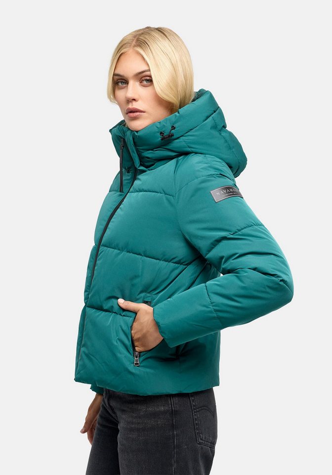 Navahoo Steppjacke Frostherz XIV Kurze gesteppte Damen Winterjacke mit abnehmbarer Kapuze