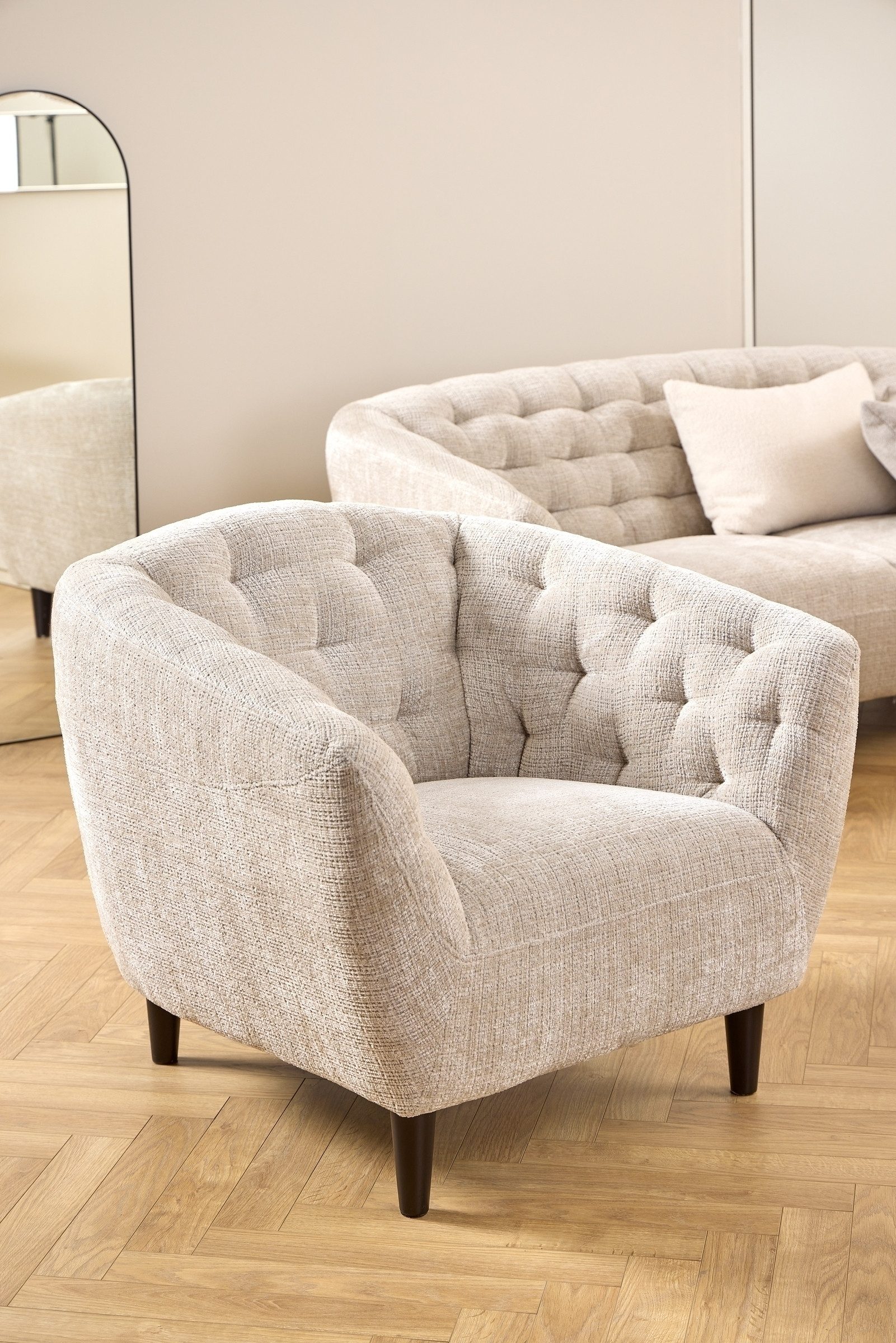 freiraum Sessel Ria, Taschenfederkern, Bezug beige, günstig online kaufen