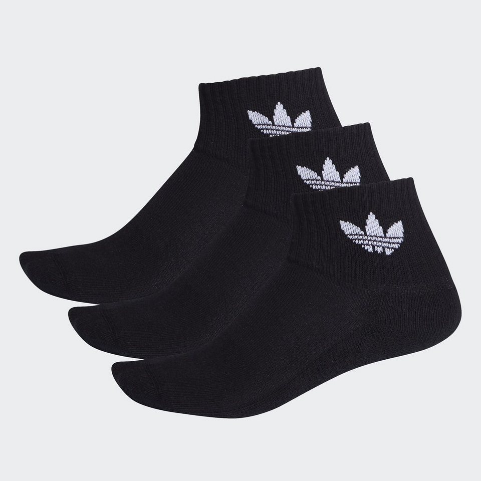 adidas Originals Sportsocken MIDCUT CREW SOCKEN, 3 PAAR, Drei Paar bequeme,  wadenlange