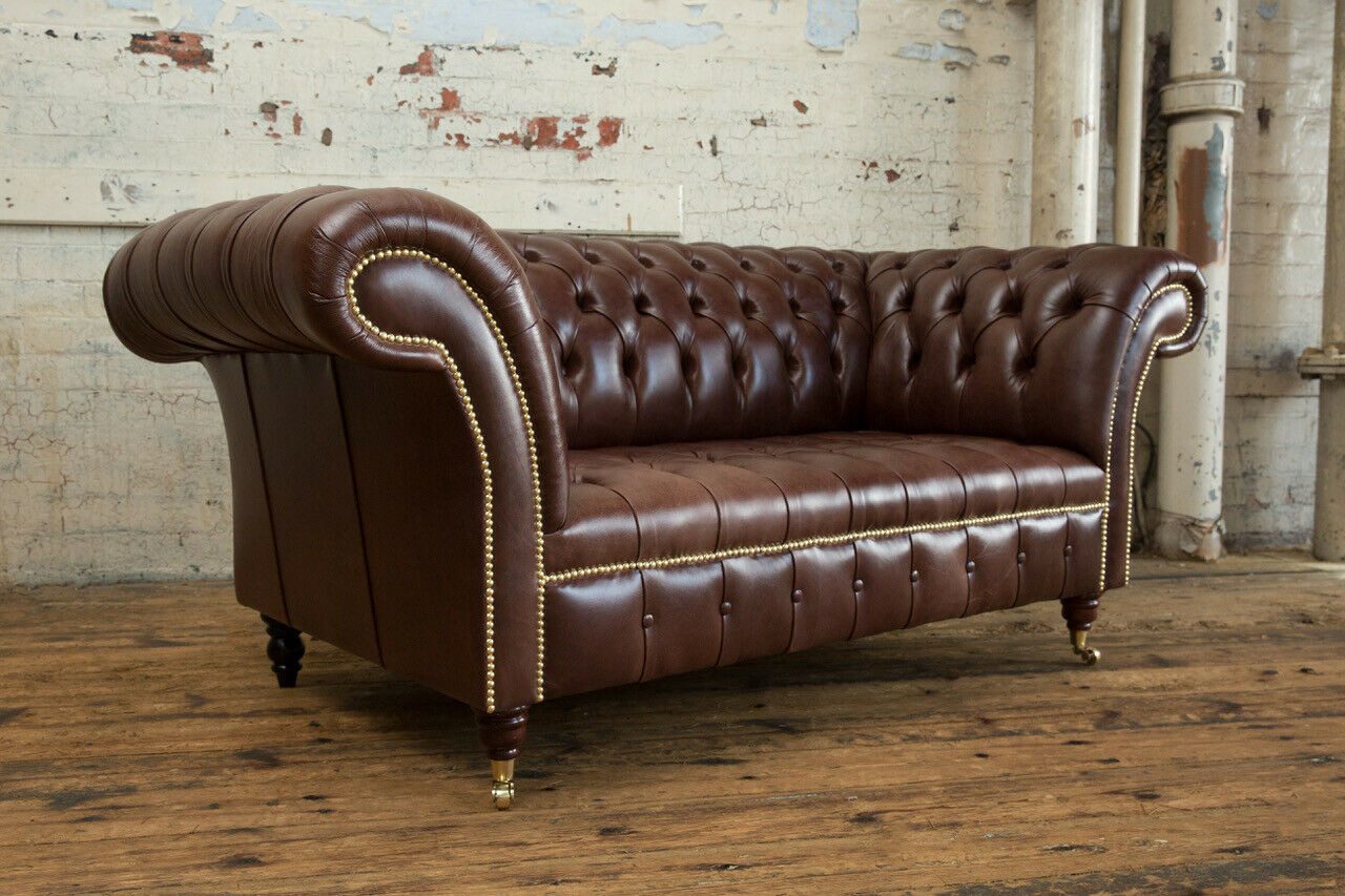 Xlmoebel Chesterfield-Sofa traditionelle Chesterfield Wohnzimmermöbel Sofa Sitzbank Polstermöbel, Hergestellt in Europa