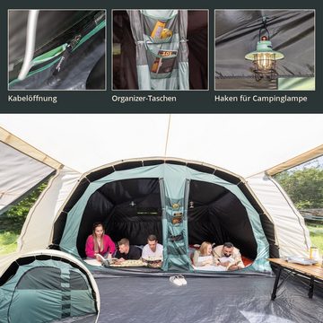 Skandika Tunnelzelt Hafslo 5 Sleeper Protect, freistehend mit Schlafkabine für 2 Personen, Stehhöhe 2,1 m