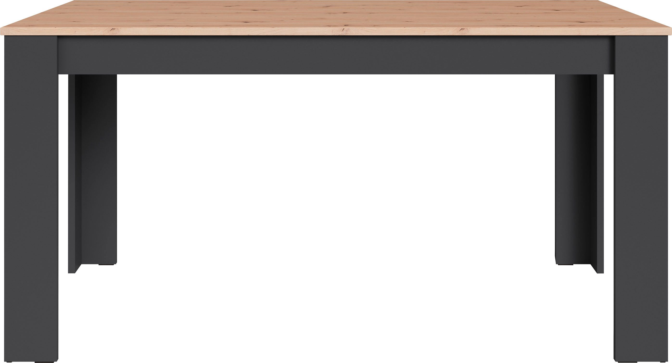 byLIVING Esstisch Nori, Küchentisch in Eicheoptik, Gestell wahlweise anthra günstig online kaufen