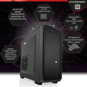 SYSTEMTREFF PC (AMD Ryzen 5 4650G, RX Vega 7, 16 GB RAM, 256 GB SSD, Luftkühlung, Windows 11, WLAN)