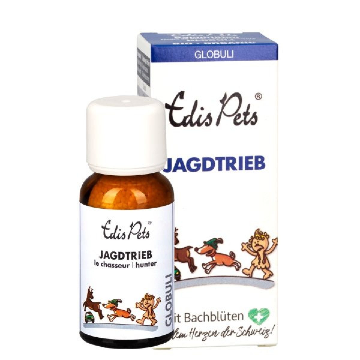 Edis Pets® Jagdtrieb Bio Bachblüten für Hunde Globuli