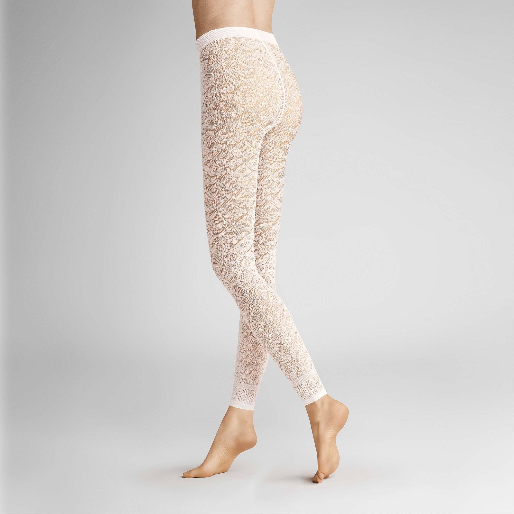 Hudson Strickstrumpfleggings Graphic Crochet 40 DEN (1 St) Leggings mit Häkel-Optik