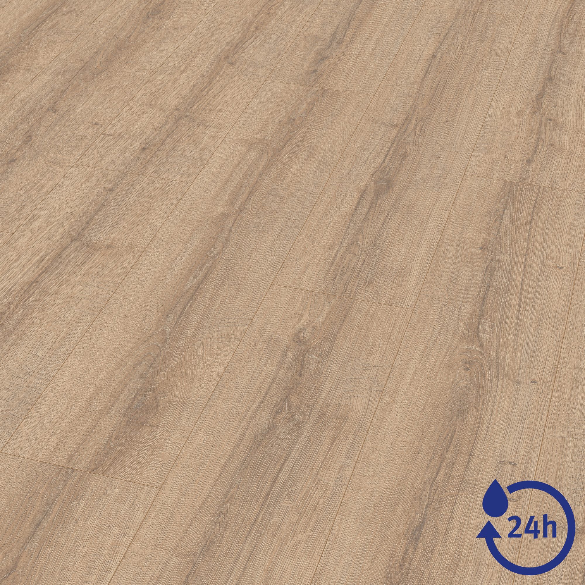 EGGER Laminat NatureSense Aqua EL2043 Sherman Eiche braun, (8mm, 2,543m), Wasserbeständig & Praktisch