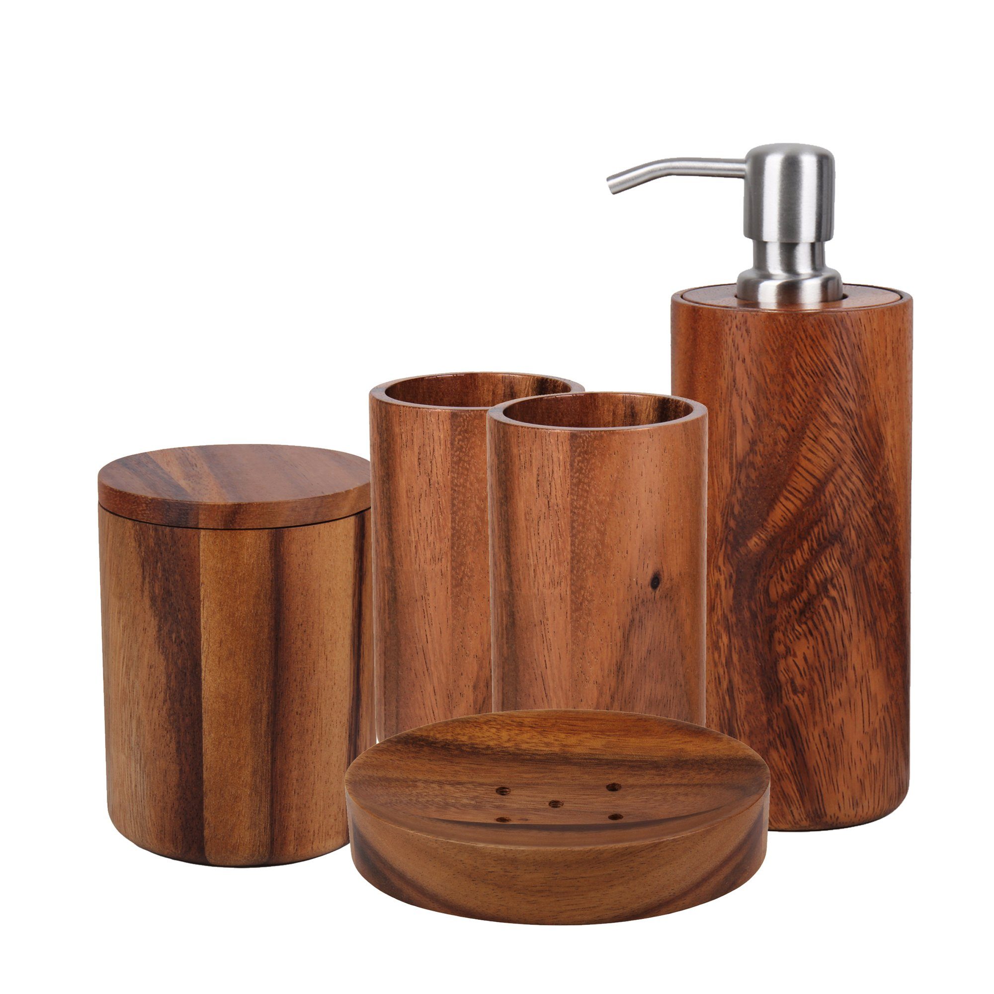 houseproud Badezimmer-Set »Timber Craft Badset«, (5-tlg), geöltes