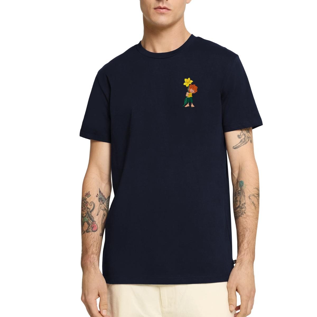 Spreadshirt T-Shirt Pumuckl Design Mit Gelber Blume Männer Premium T-Shirt günstig online kaufen