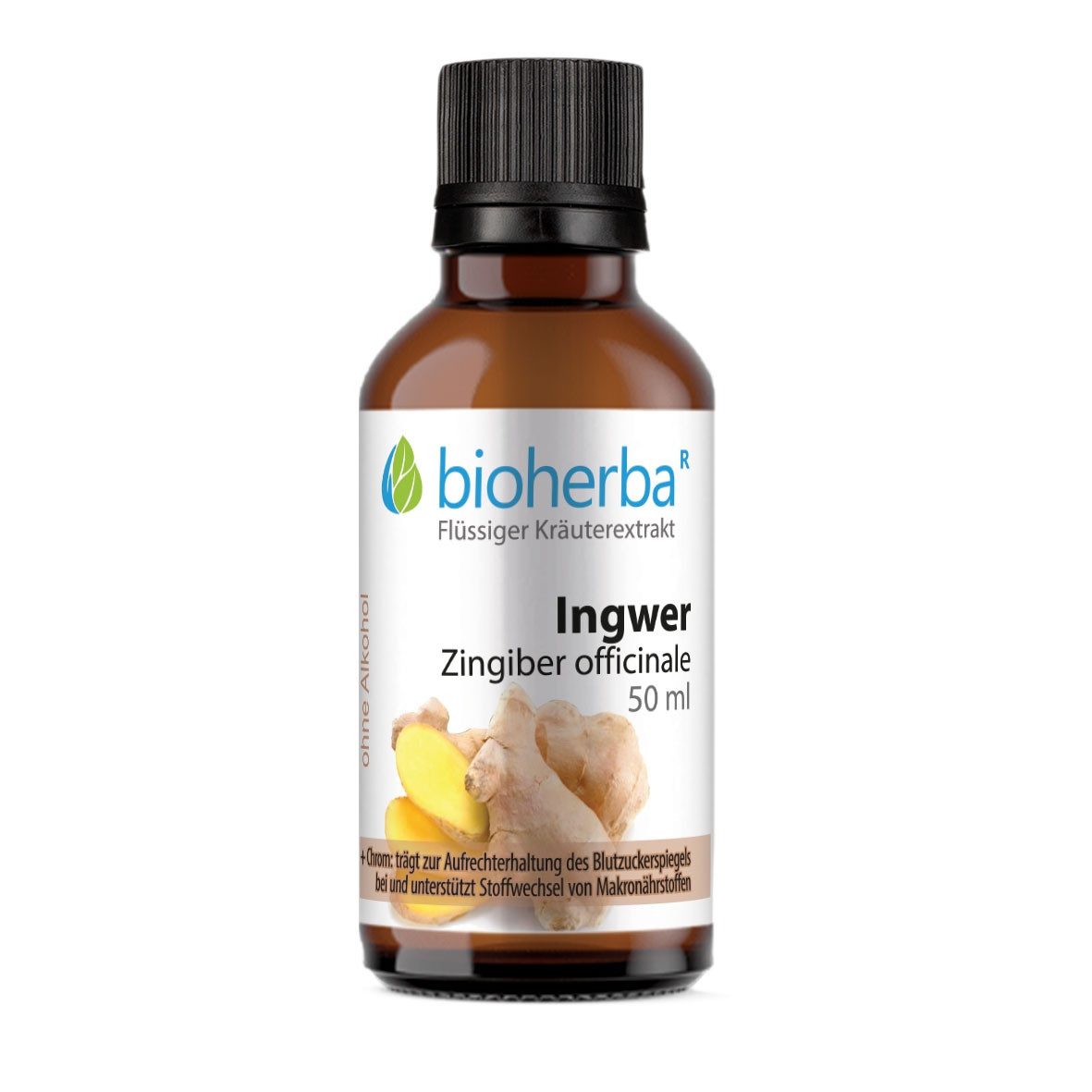 BIOHERBA R Ingwer Zingiber officinale Tropfen Tinktur 50 ml Nahrungsergänzungsmittel