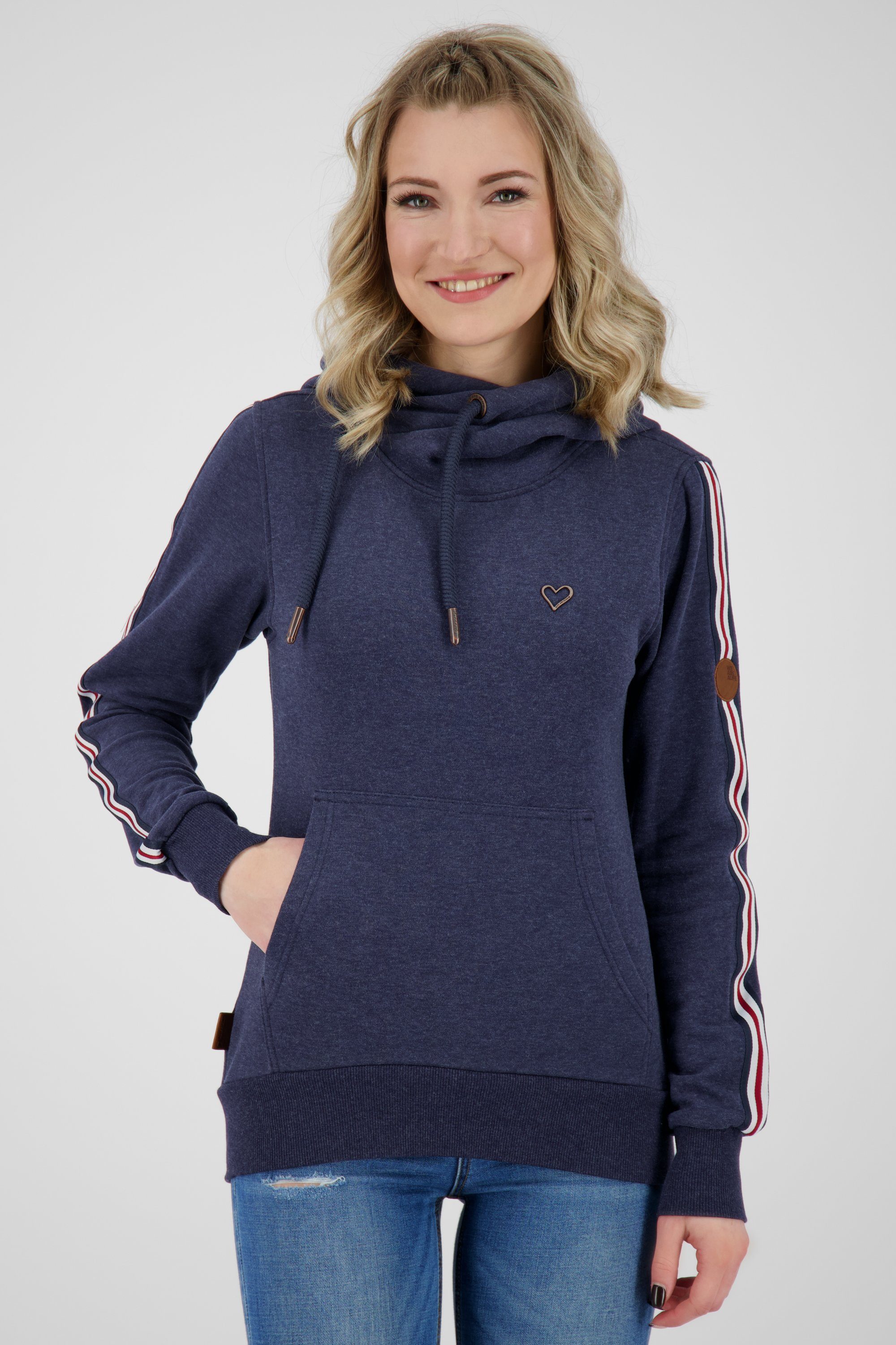 Alife & Kickin Kapuzensweatshirt SarahAK D Sweat Damen Kapuzensweatshirt, Sweatshirt marine