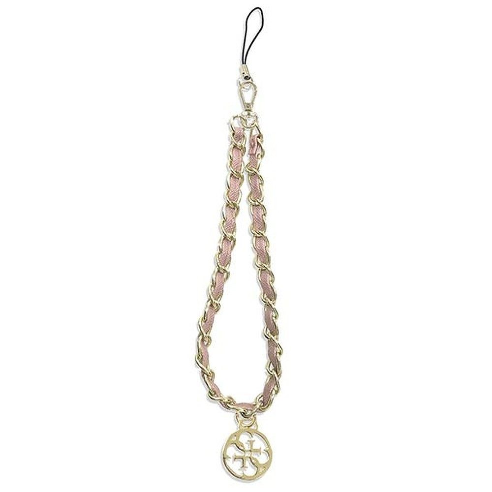 Guess Handykette Handyschlaufe Handgelenkband Zierkette, 4G-Charm, Kettenband, Karabiner, Handgelenk