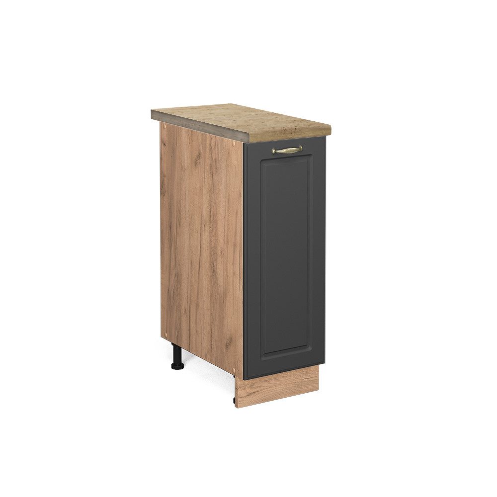 Vicco Apothekerschrank Fame-Line Anthrazit-Gold/Goldkraft Eiche 30 cm AP Ei günstig online kaufen