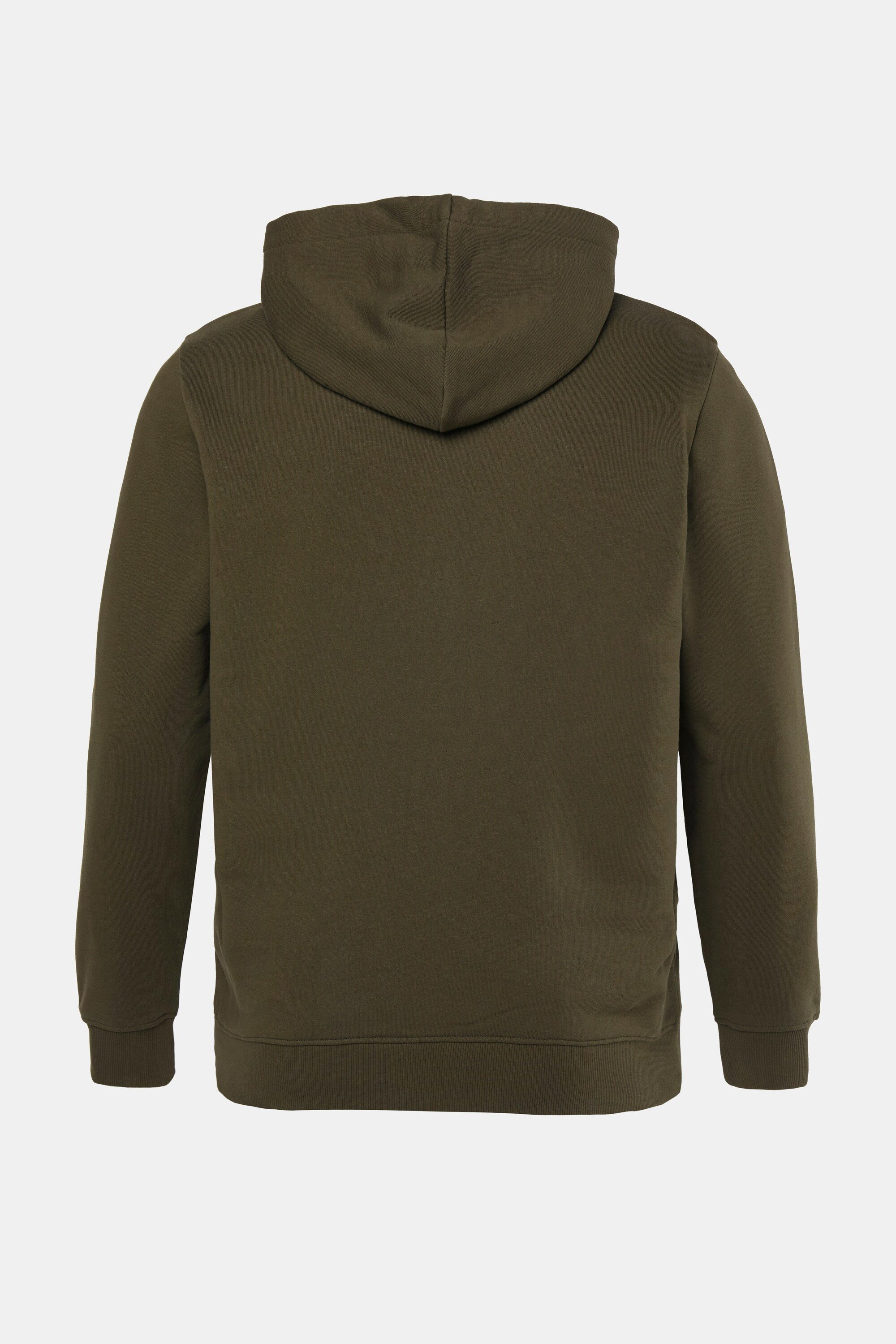 Men Plus Sweatshirt Men+ Sweatjacke Kapuze Print Kängurutasche – Bild 4 von 4