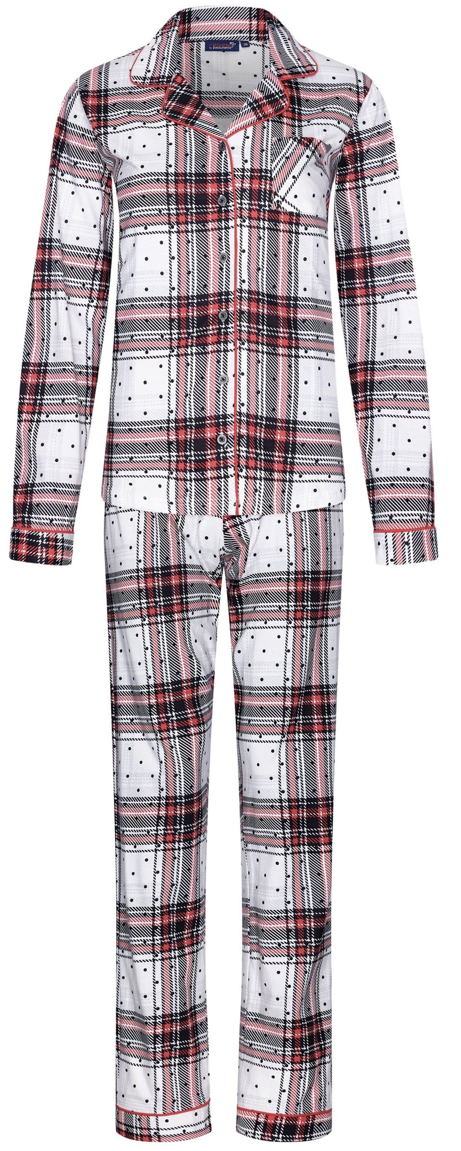 Rebelle Schlafanzug Damen Pyjama geknöpft (2 günstig online kaufen