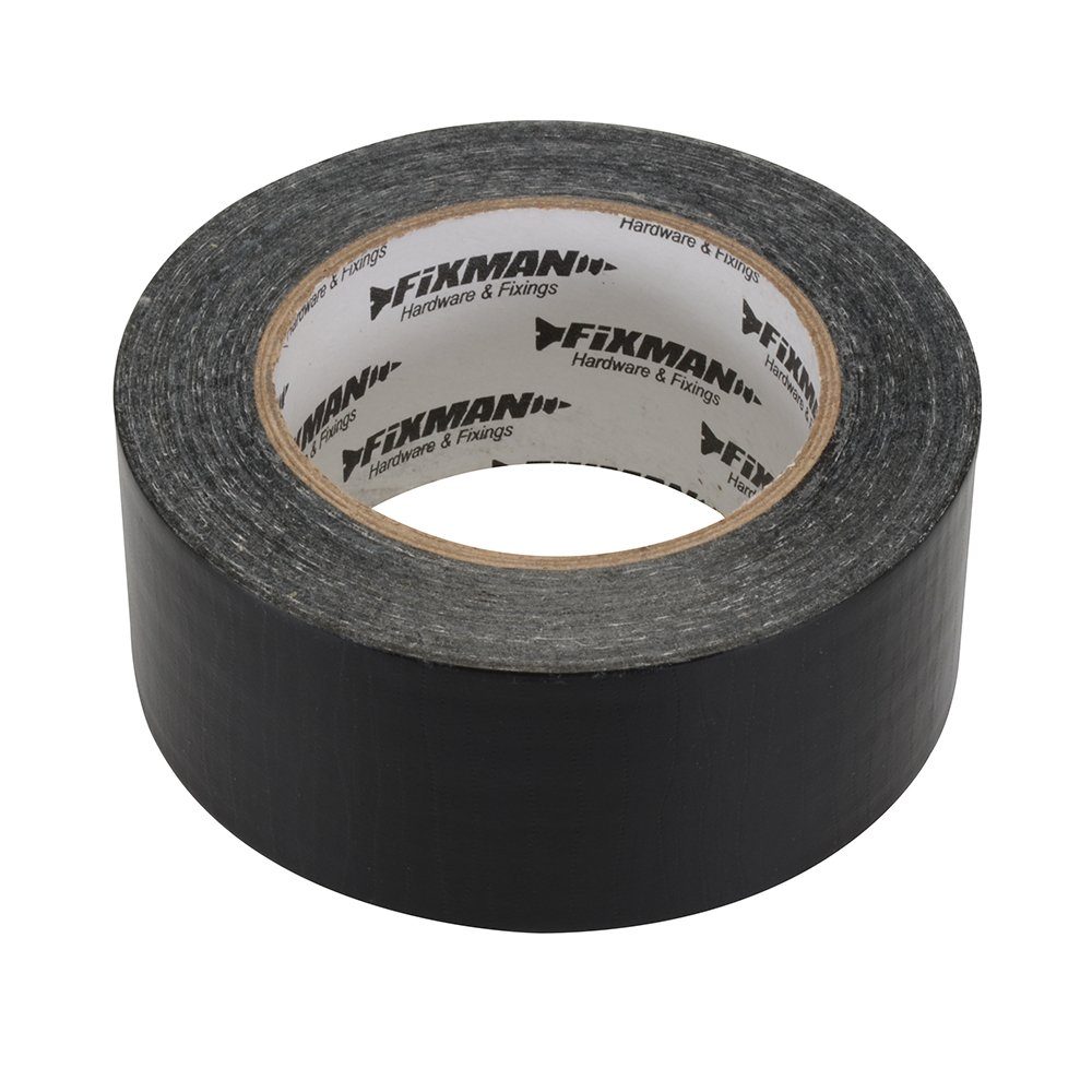 Silverline Klebeband Extra starkes Gewebeklebeband 50 mm x 50 m schwarz