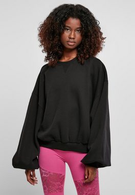 URBAN CLASSICS Hoodie Urban Classics Damen Ladies Oversized Triangle Crew Neck (1-tlg)