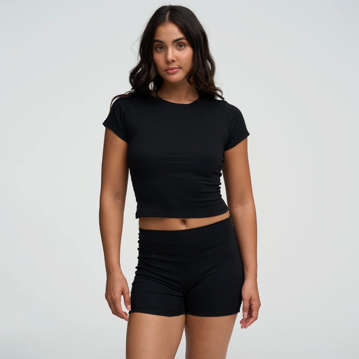 cfab by creamy fabrics Relaxshorts Cotton High-Waist Shorts-Schwarz-M (1-tl günstig online kaufen