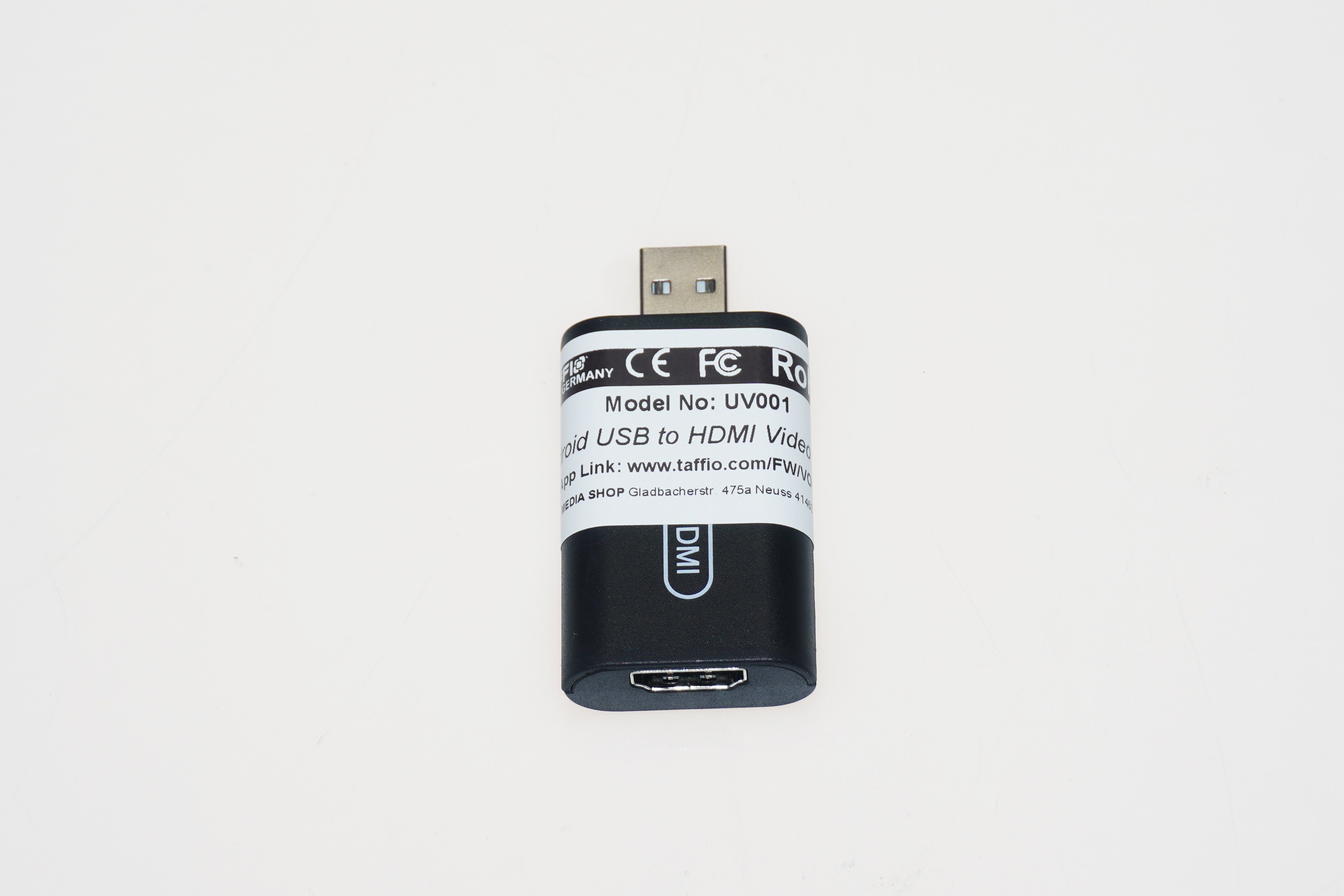 TAFFIO Android USB Video Adapter Output KFZ-Adapter