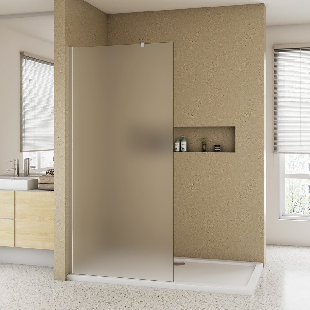 duschspa Duschwand 10mm Milchglas Duschkabine Duschwand günstig online kaufen