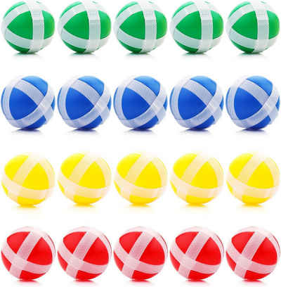 LENBEST Hüpfball 20 Stück Darts Erstaz Bälle Klettball Wurf Spiel Scheibe Ersatzbälle, (20-tlg), für Drinnen Draußen Erwachsene Party Klett Klettspiel