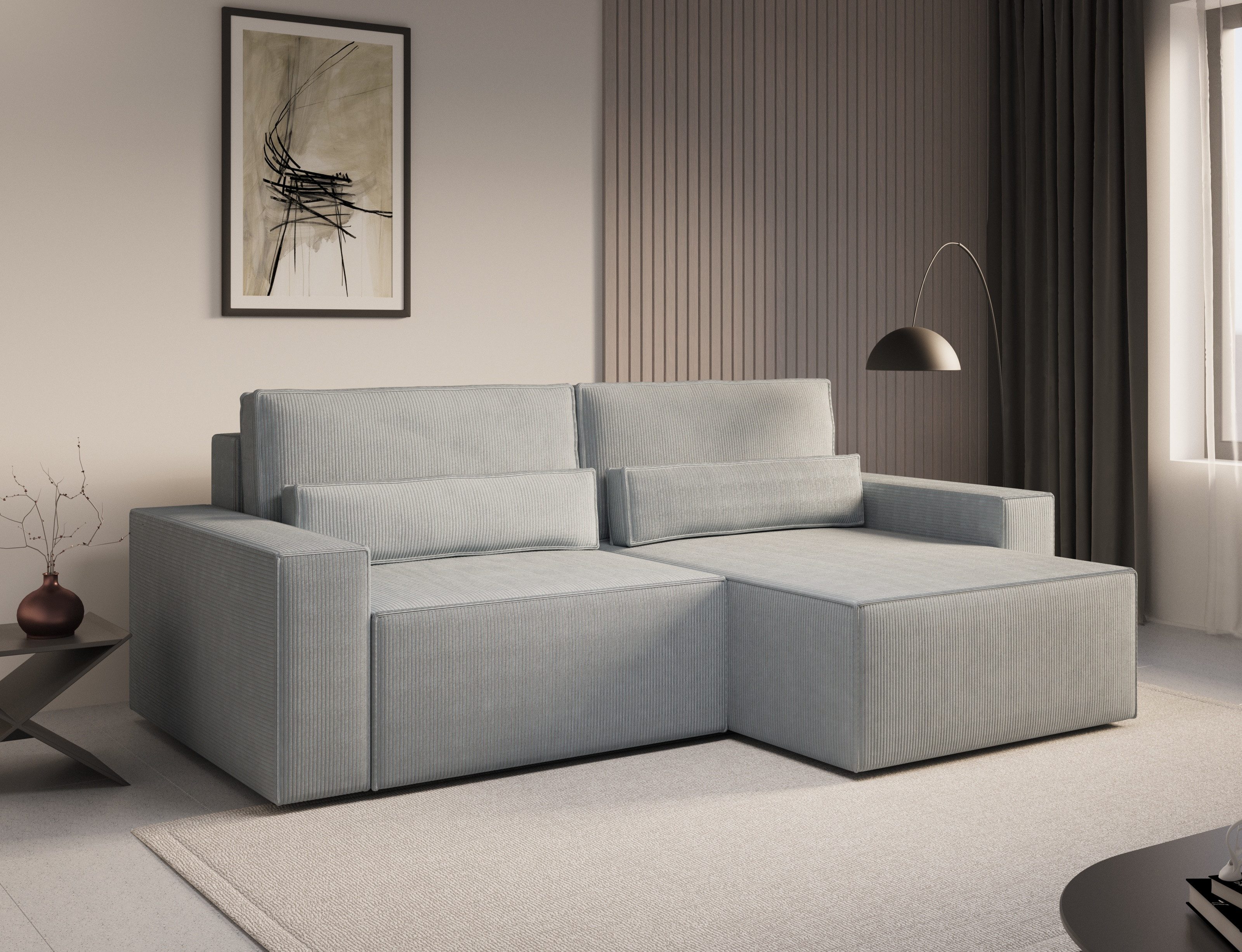 Ecksofa DENVER MINI aus Cord