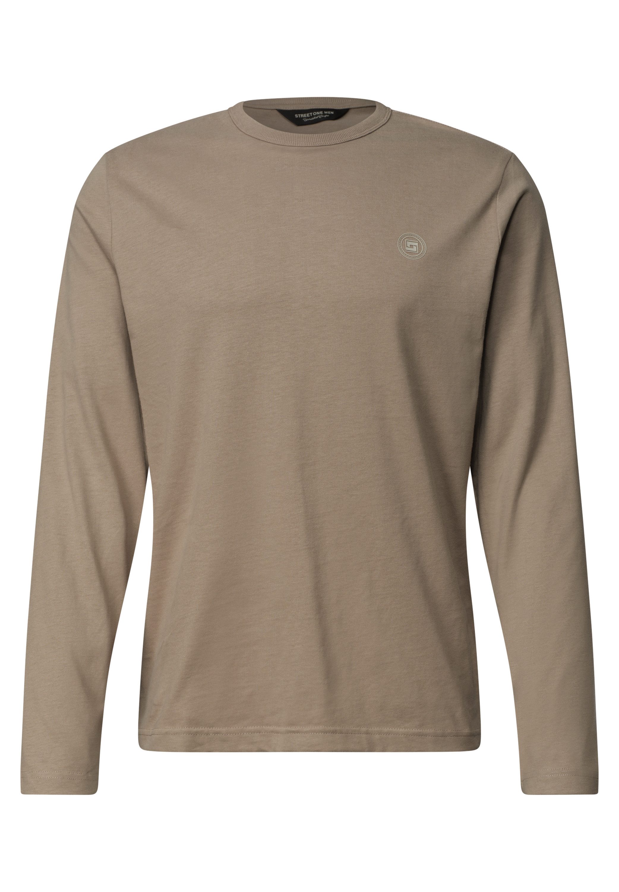 STREET ONE MEN Langarmshirt aus reiner Baumwolle – Bild 4 von 5