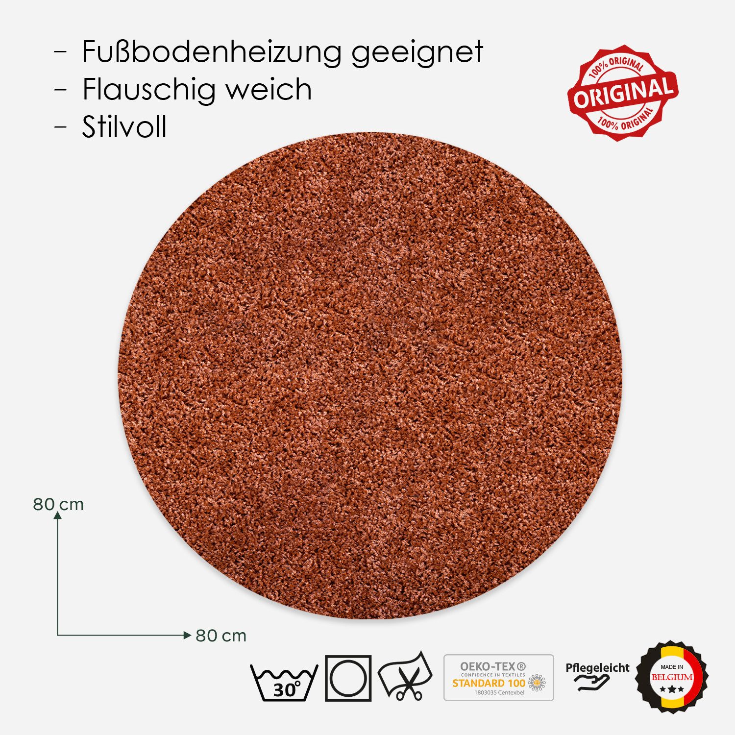 DomDeco Teppich Waschbarer Kurzflorteppich, superweich, pflegeleicht, günstig online kaufen