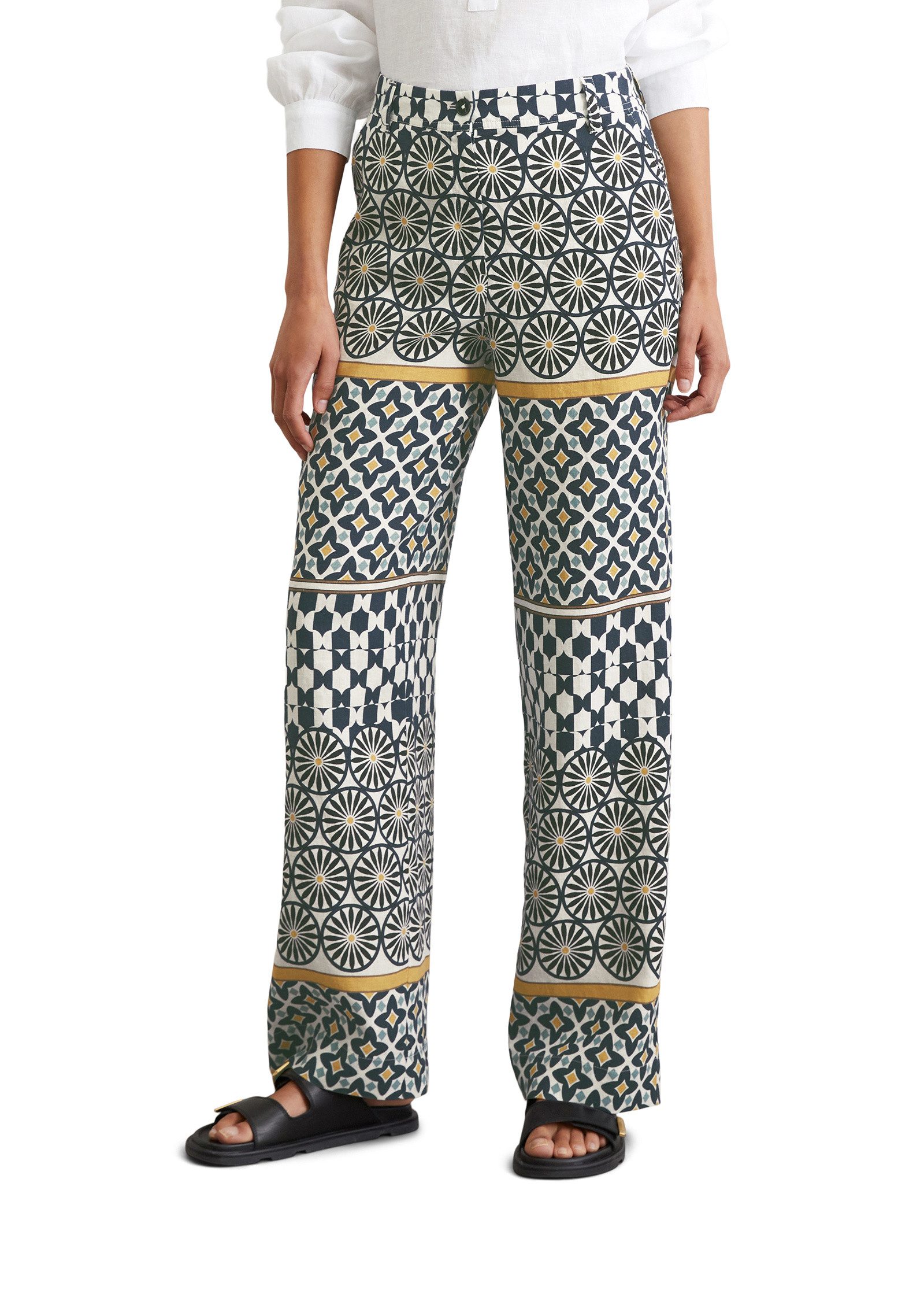 Marc O'Polo Chinohose mit lässigem Allover-Print