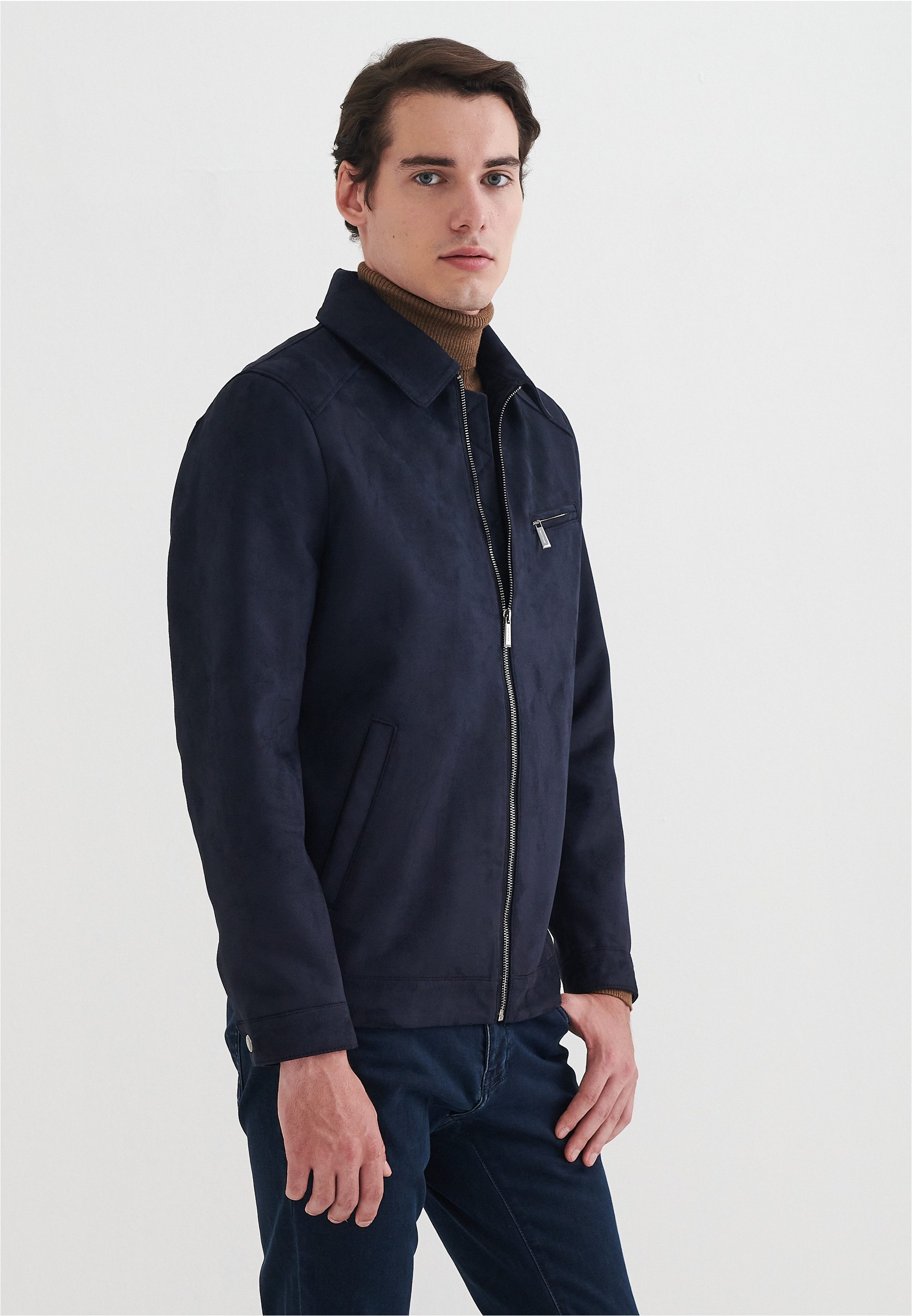 Pierre Cardin Outdoorjacke in tollem Leder-Look