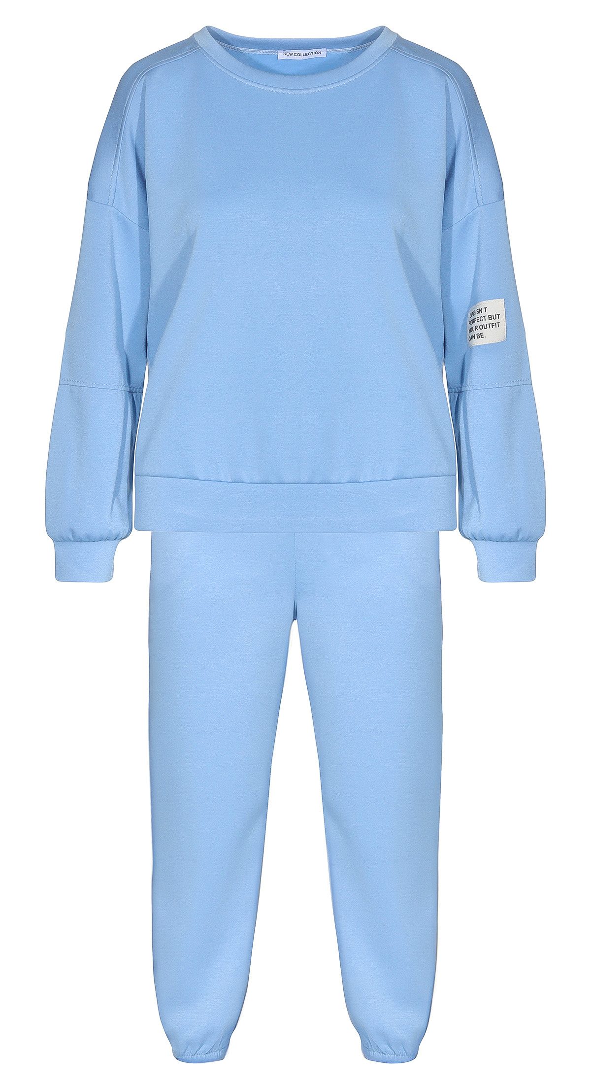 simaranda Jogginganzug Damen Jogginganzug 7065 36-42 Hellblau (Set) günstig online kaufen