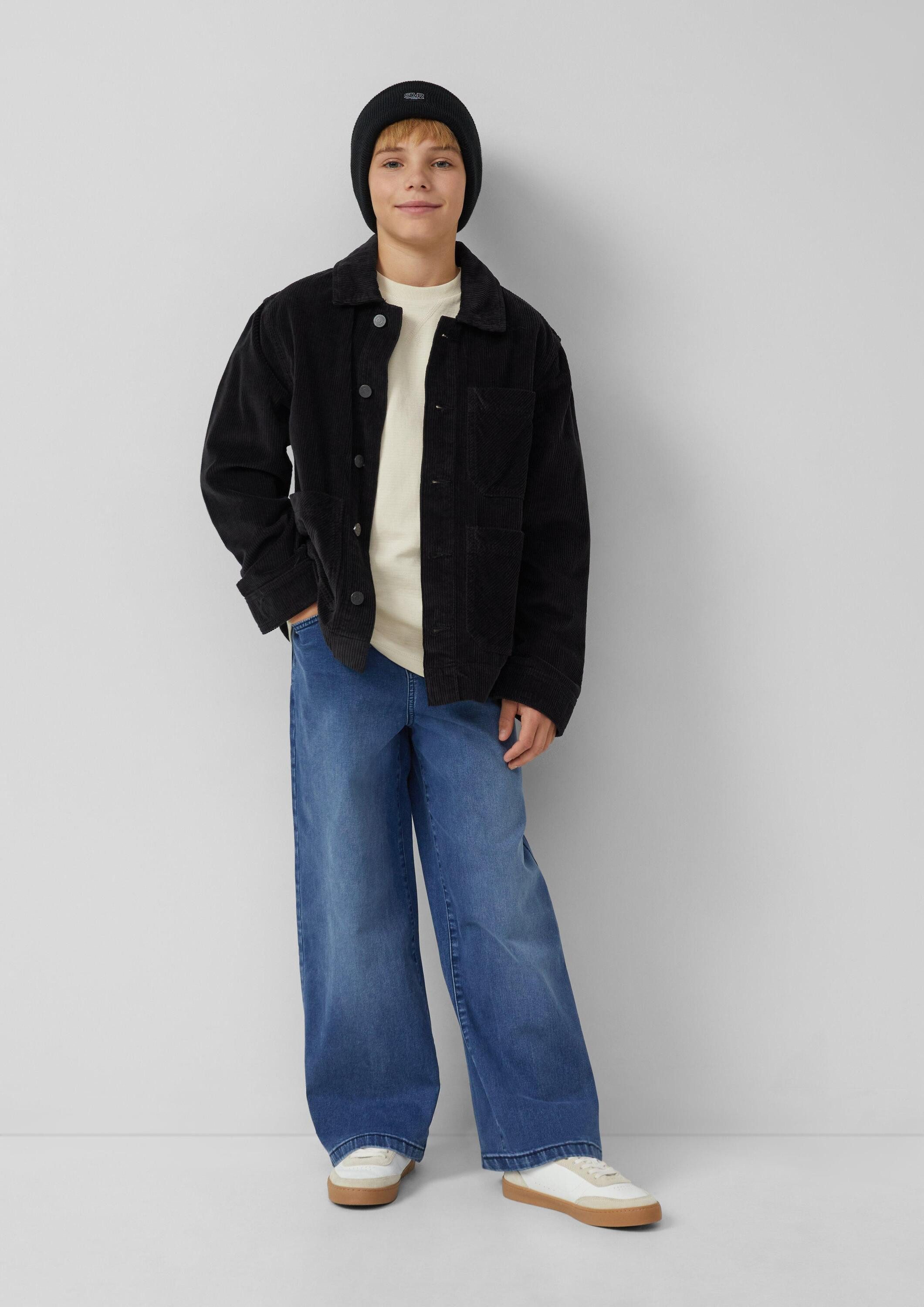 s.Oliver Weite Jeans Jeans-Hose BAGGY Jeans Baggy / Relaxed Fit / Mid Rise / Wide Leg / soft & warm