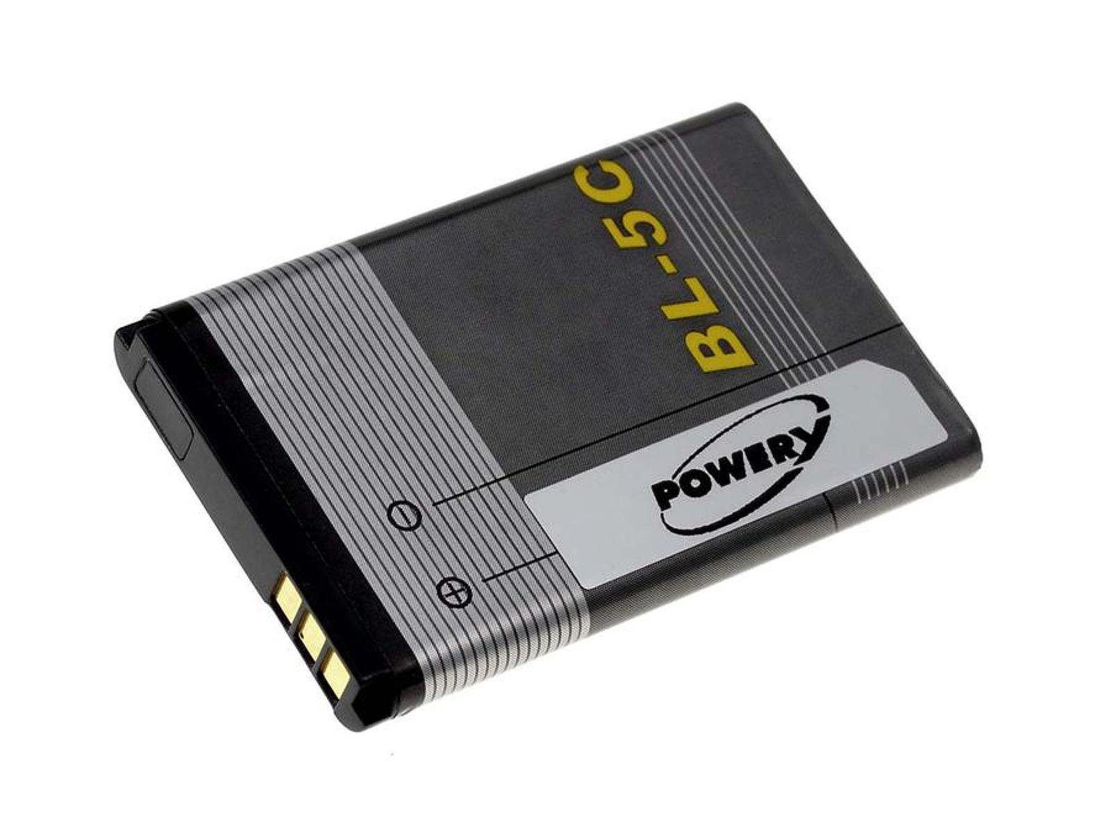 Powery Akku für Nokia Typ BL-5C Handy-Akku 1100 mAh (3.7 V)