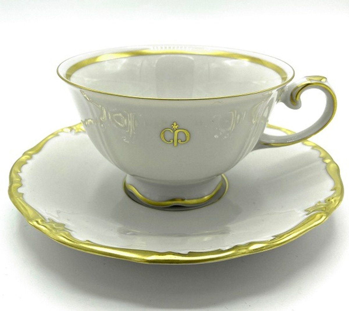 Casa Padrino Tasse Luxus Barock Kaffeetassen 6er Set Weiß / Gold - Edles  Reichenbach Porzellan - Made in Germany