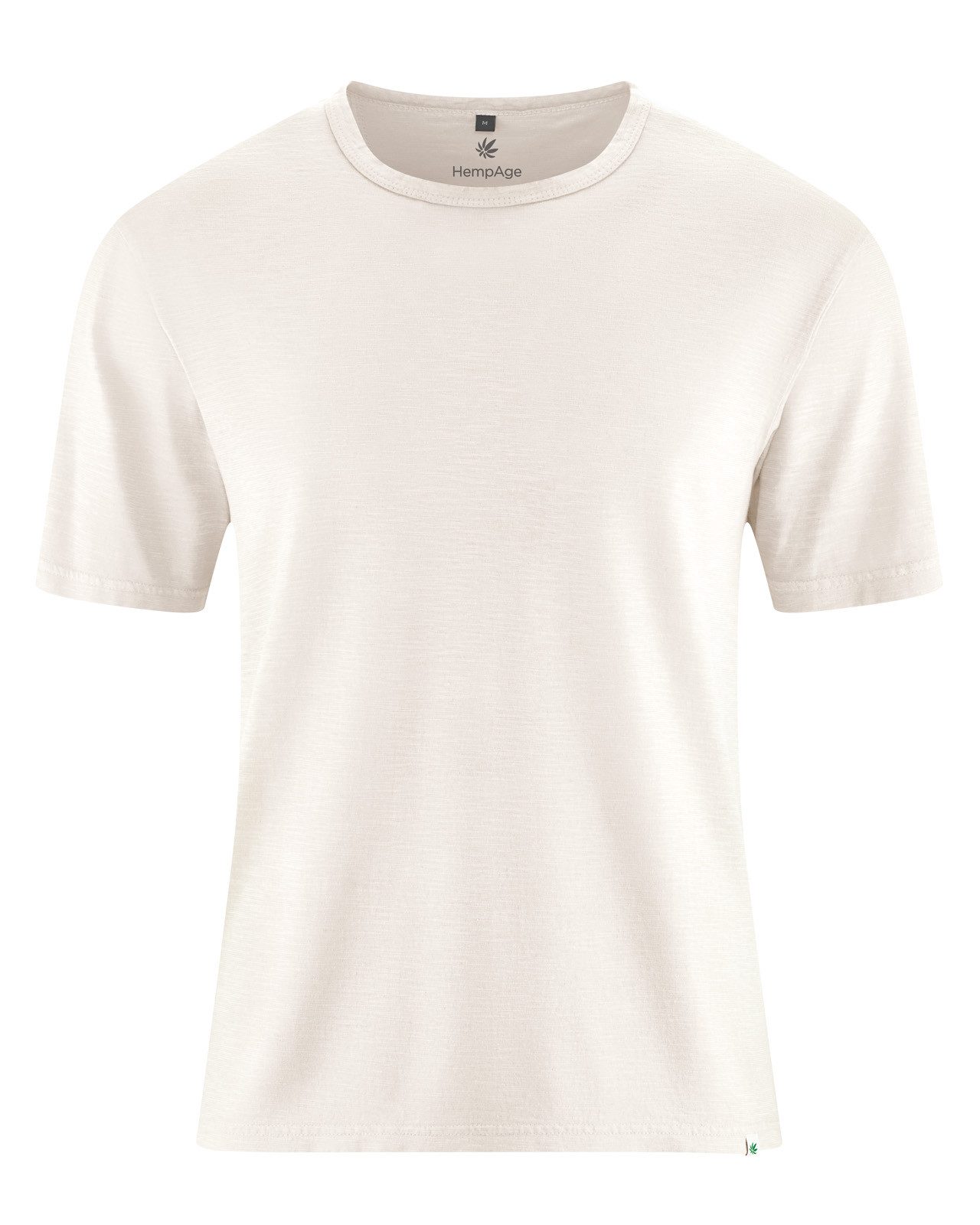 T-Shirt T-Shirt aus Slub Jersey Hanf/Biobaumwolle Normal Fit