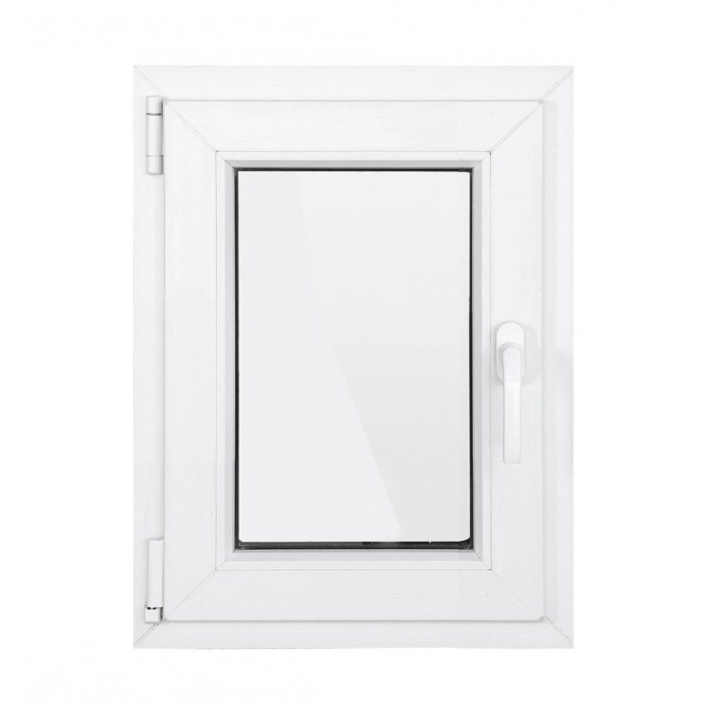 SN Deco Kellerfenster Kellerfenster 1 Flügel 600x800 Dreh-Kipp 2-fach  Verglasung weiß 70 mm Profil, RC2 Sicherheitsbeschlag