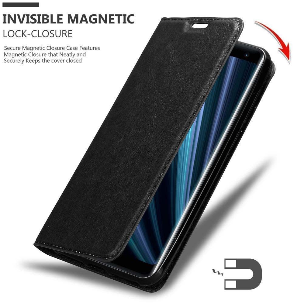 Cadorabo Handyhülle für Sony Xperia XZ3 Hülle Sony Xperia XZ3, Hülle Schutzhülle mit Standfunktion, Magnetverschluss und Kartenfach
