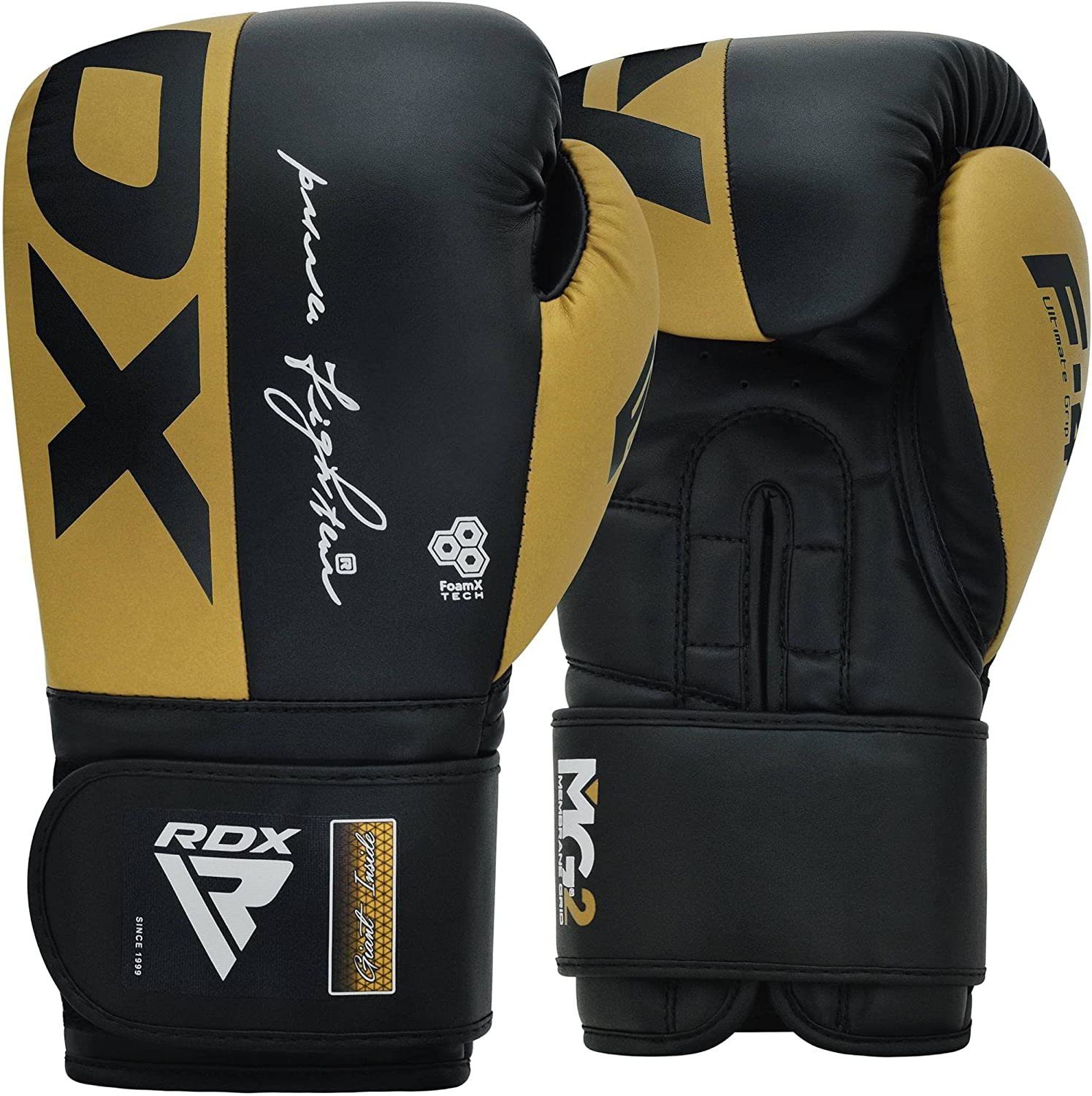 RDX Sports Boxhandschuhe RDX Boxhandschuhe, Trainingshandschuhe, Kickboxhandschuhe Golden