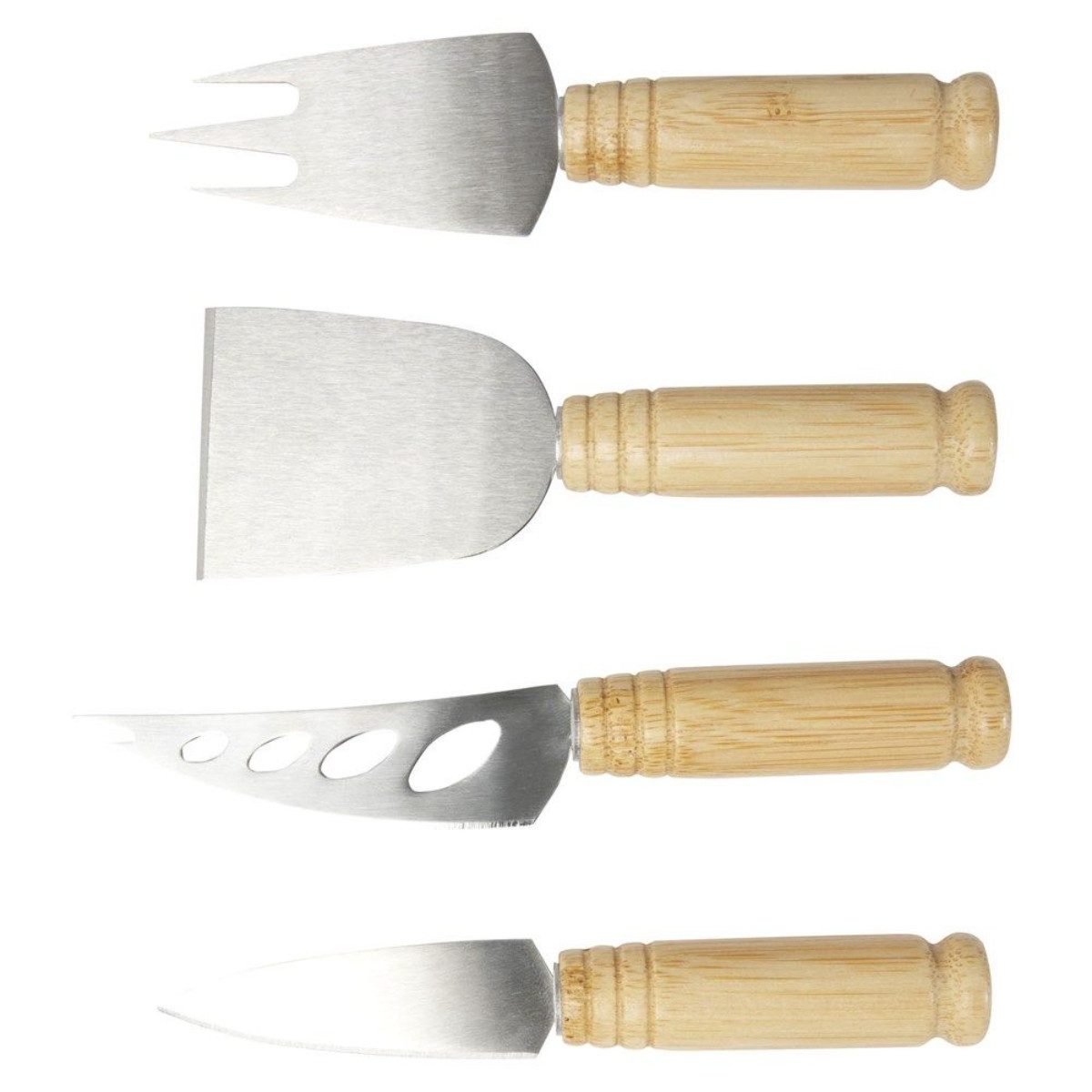 PF Concept Käsemesser Käseset 4-teilig aus Bambusholz und Edelstahl