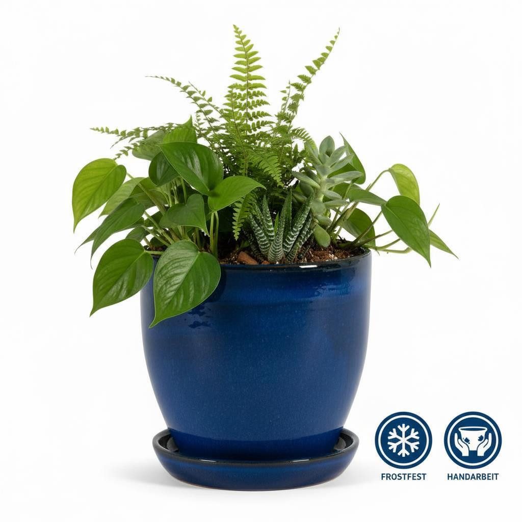 Teramico Pflanzkübel Blumentopf Pflanzgefäß Modell "EggPot" 31cm Keramik Ro günstig online kaufen