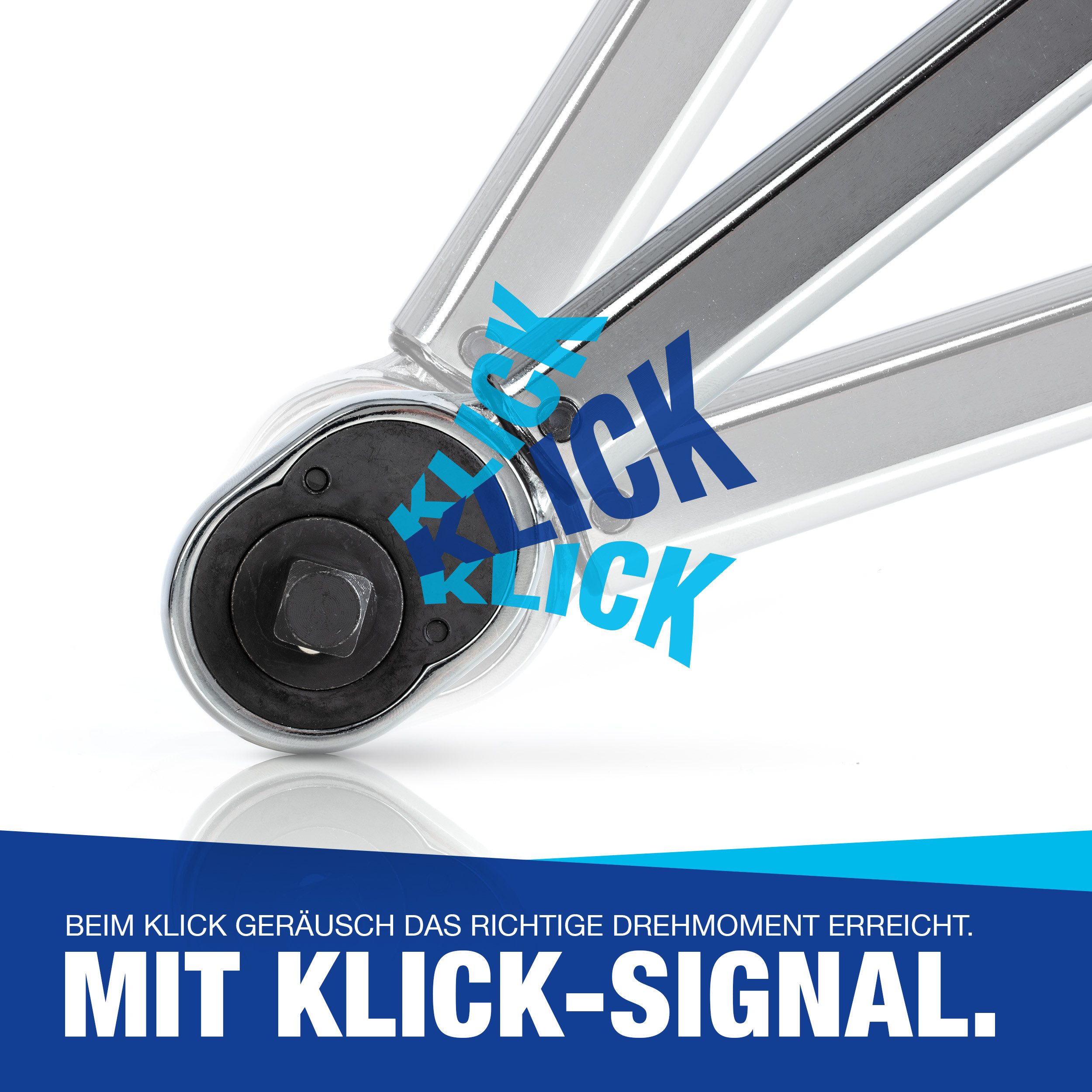 NTG Nutzfahrzeug Technik GmbH Drehmomentschlüssel 1/2 Zoll 40-210 Nm + Verlängerung inkl. Koffer + 17 19 21 mm Nüsse – Bild 5 von 5