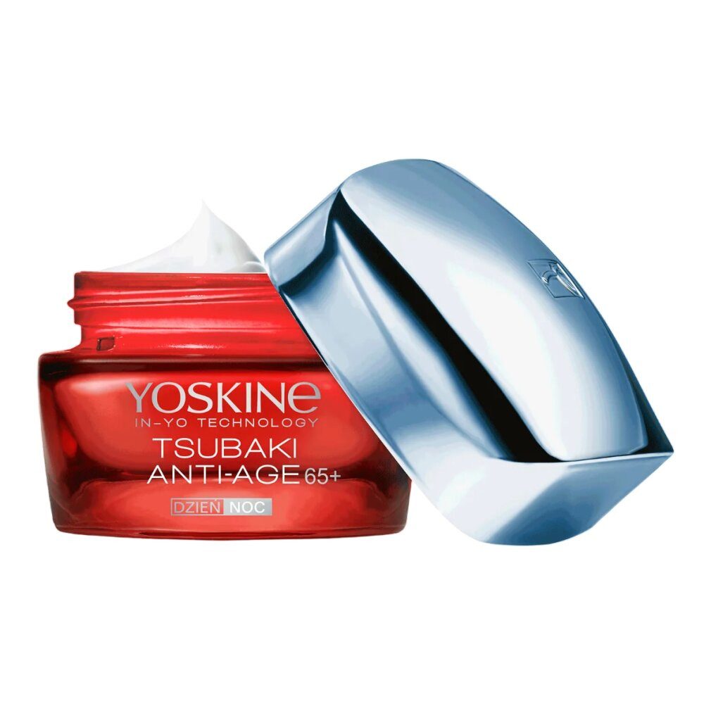 Yoskine Körperpflegemittel, Tsubaki 65+, Anti-Aging, Tag & Nacht, Creme, Gesicht, 50 ml