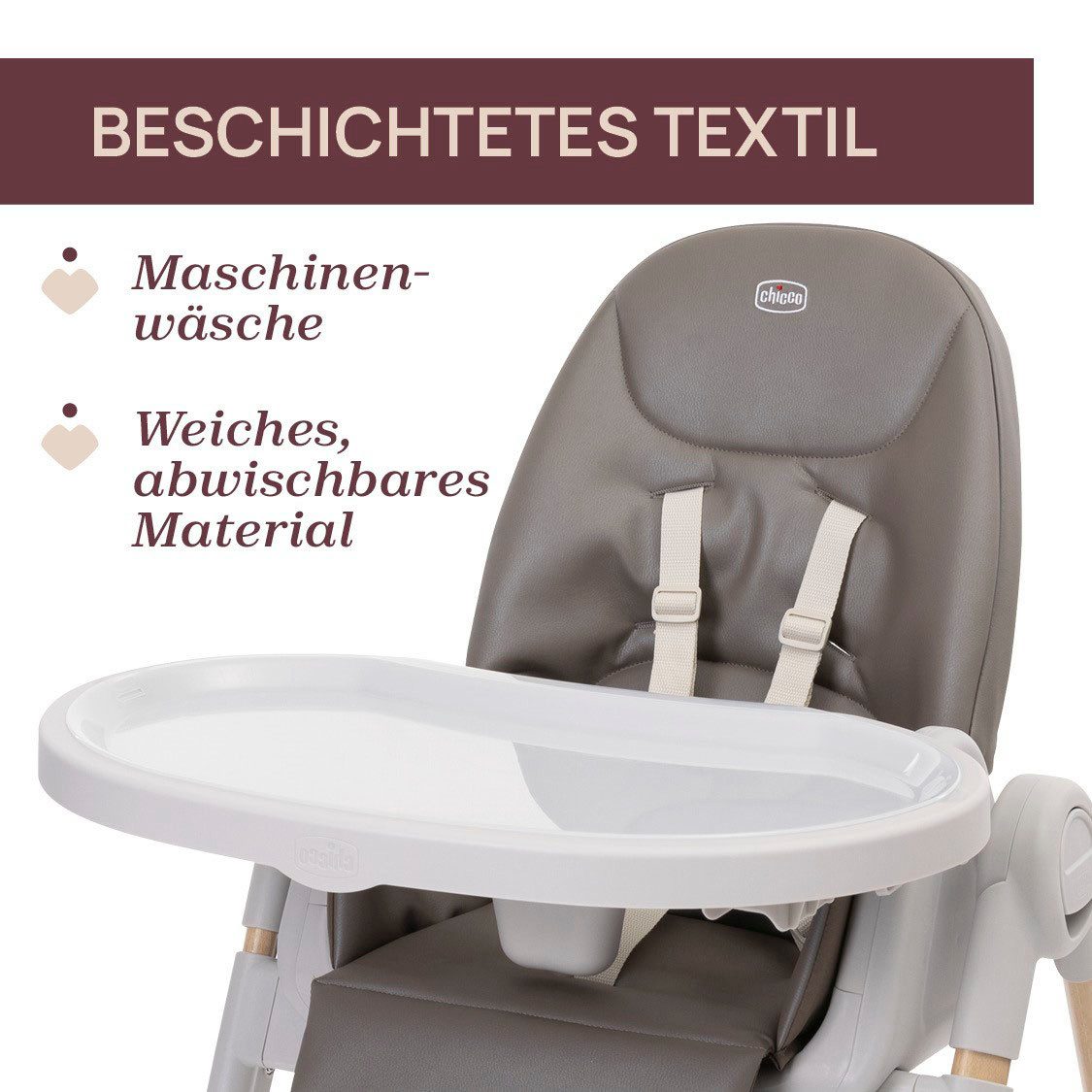 Chicco Hochstuhl Polly Armonia Scandinavia, mit Essbrett