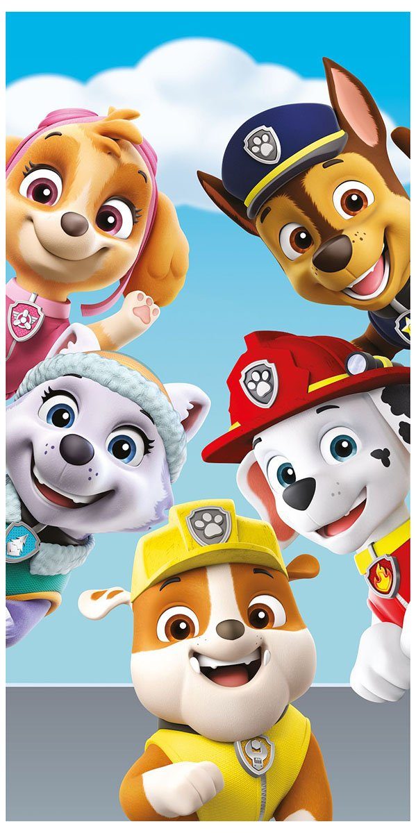 PAW PATROL Handtuch Nickelodeon Paw Patrol Handtuch Strandtuch Badetuc, Fro günstig online kaufen