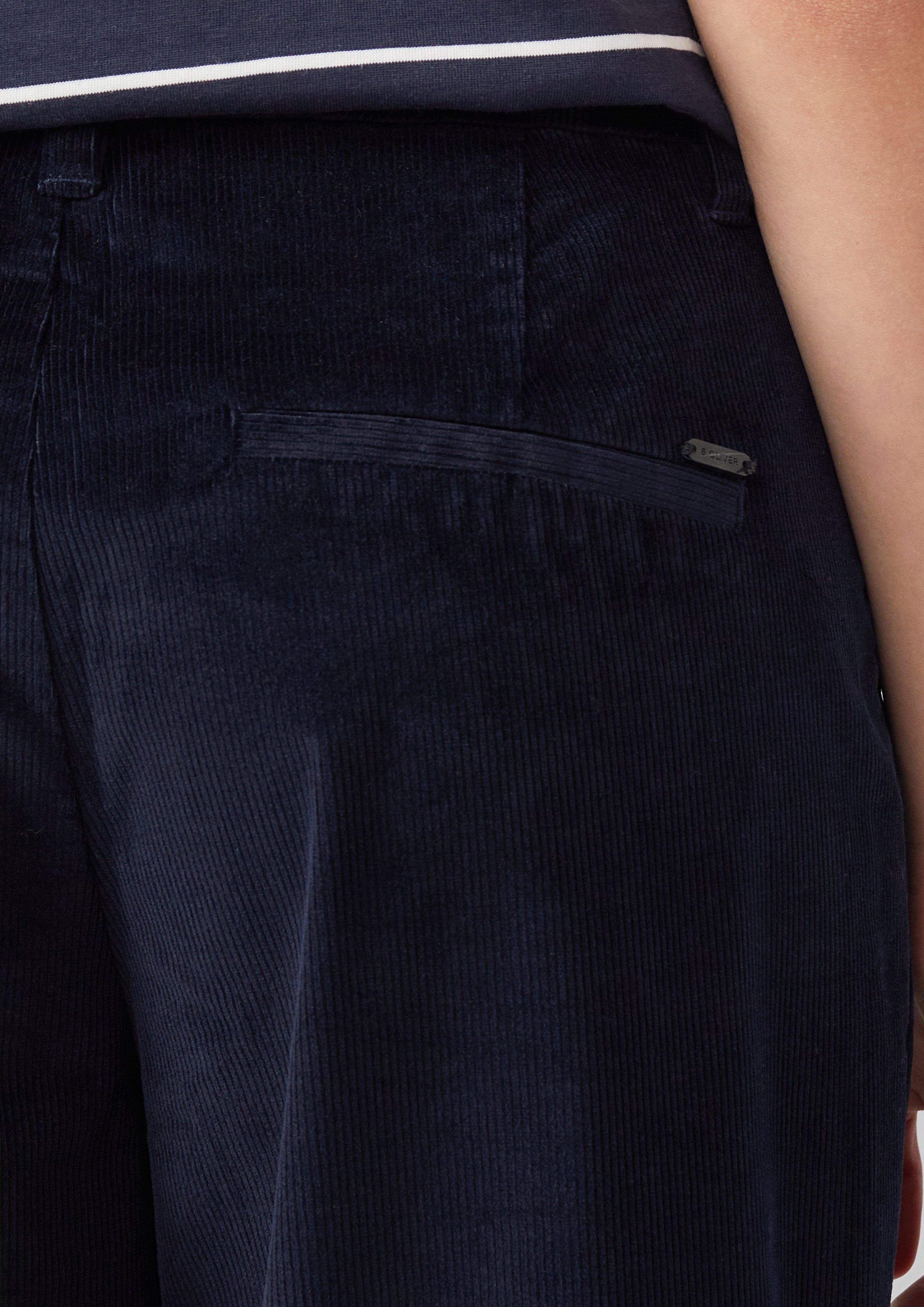 s.Oliver Stoffhose Cordhose mit Wide Leg günstig online kaufen