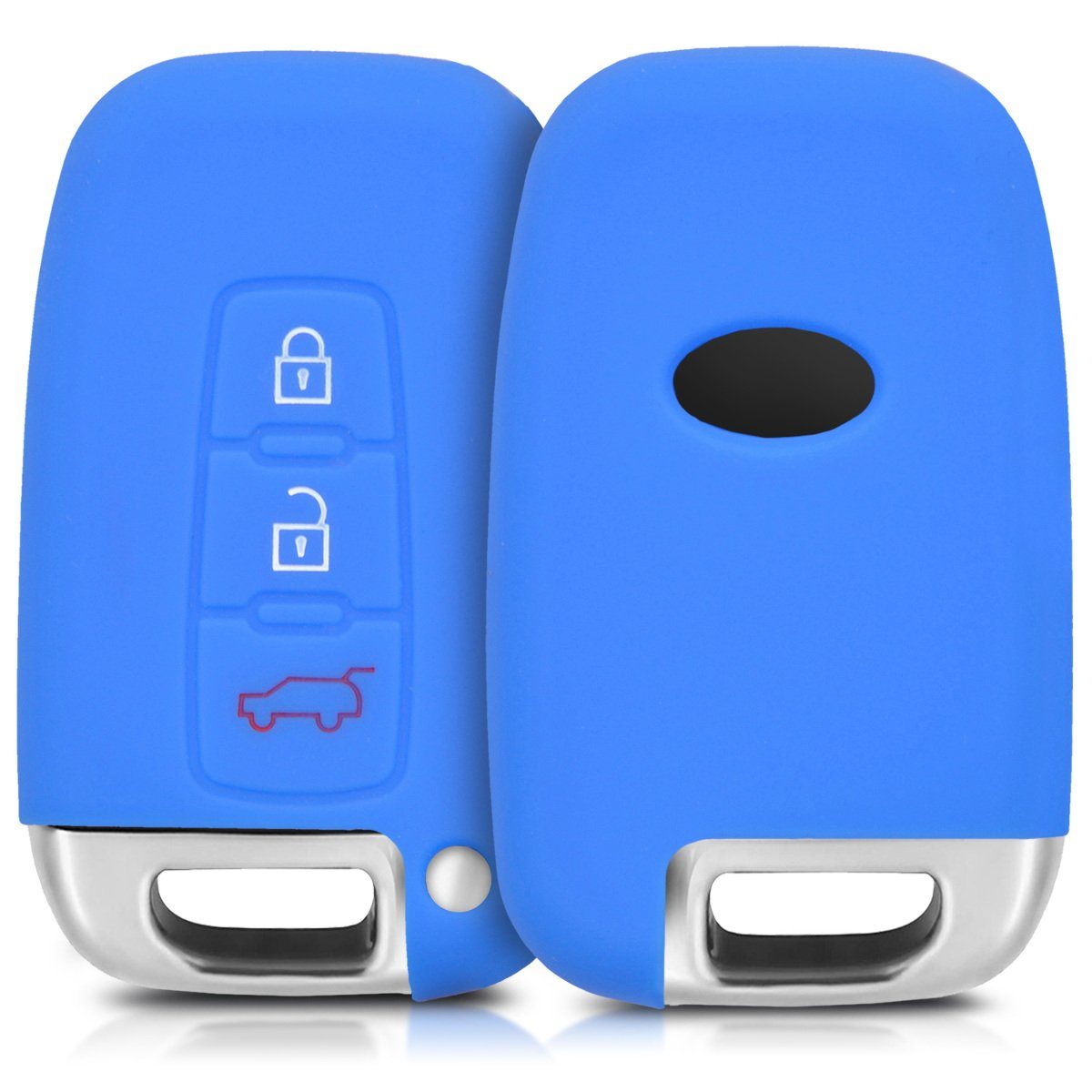 kwmobile Etui, Autoschlüssel Hülle für Hyundai Kia - Silikon Schutzhülle  Schlüsselhülle Cover für Hyundai Kia 3-Tasten Autoschlüssel