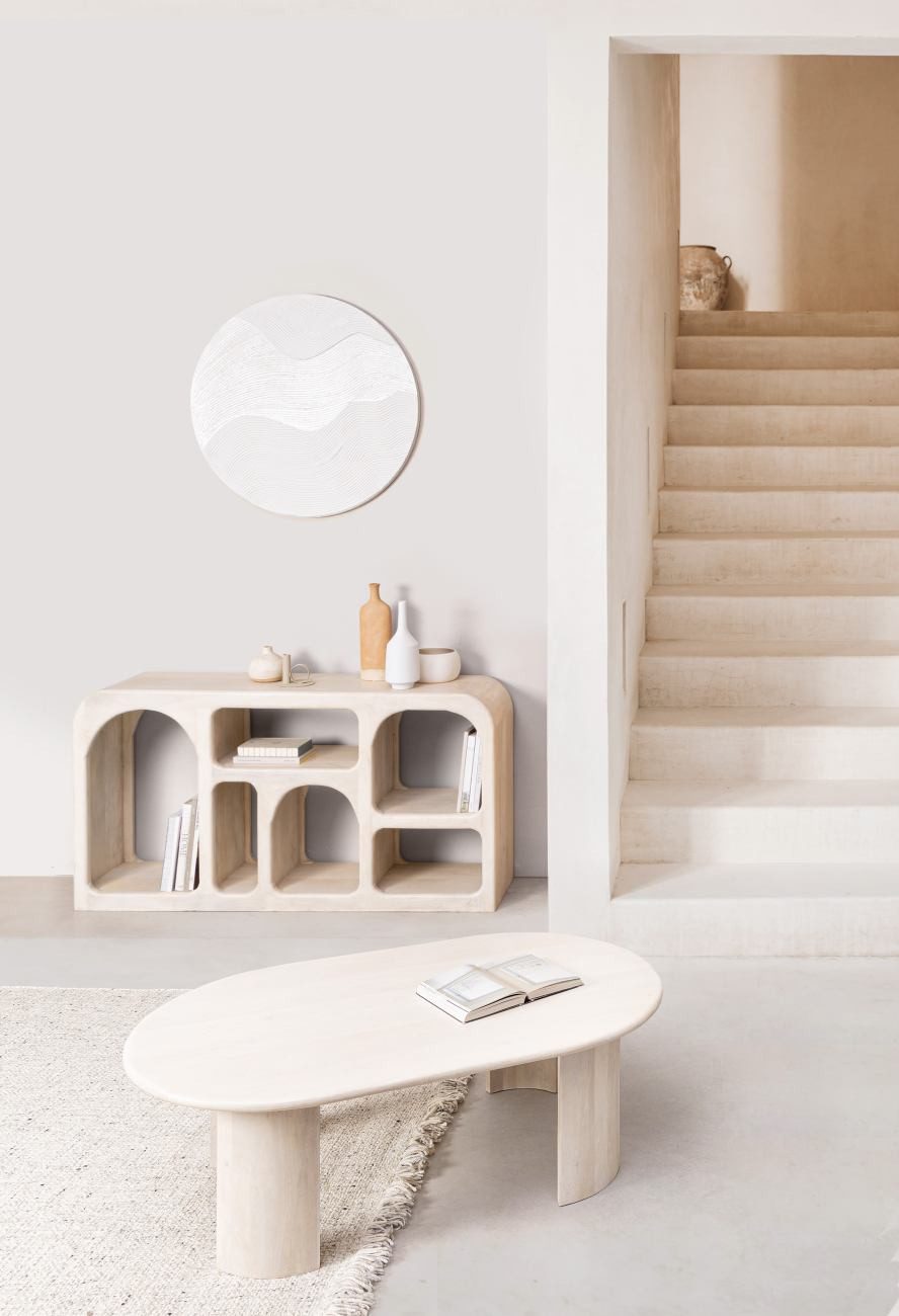Feeling4Home Sideboard Cairo aus Mangoholz, 145 cm