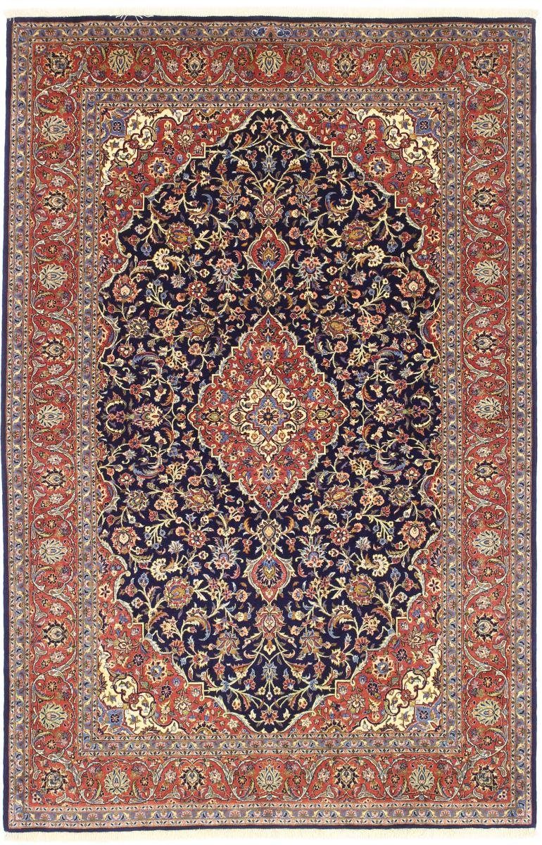 Orientteppich Keshan Sherkat Farsh Seidenkette 135x203 Handgeknüpfter, Nain Trading, rechteckig, Höhe: 12 mm