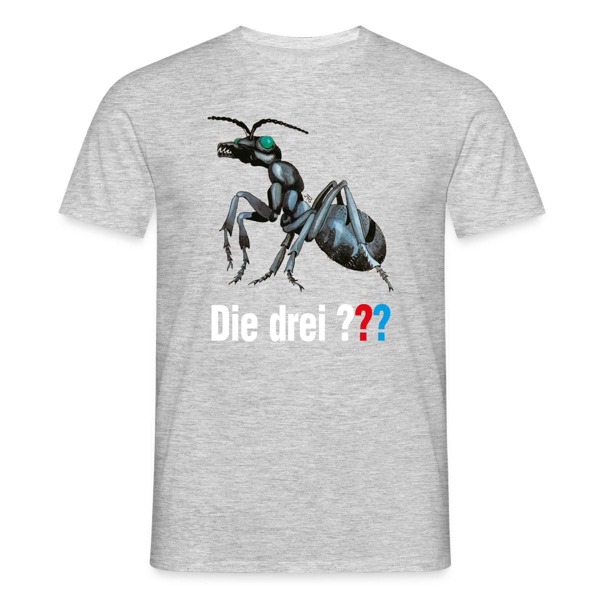 T-Shirt Die Drei Fragezeichen Und Der Ameisenmensch Logo Männer T-Shirt