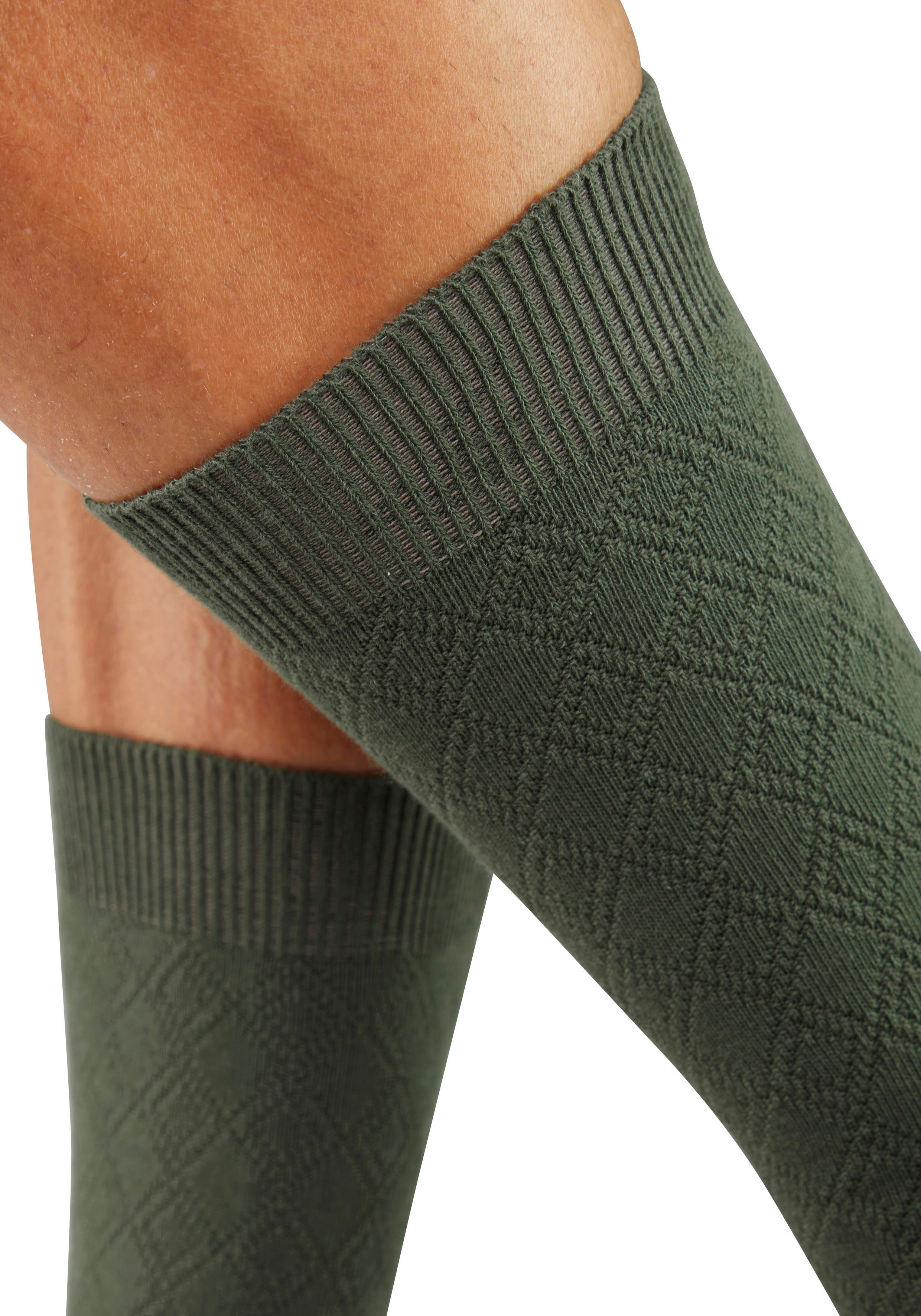 H.I.S Businesssocken Klassische Herren, Männersocken, unifarben, ohne drückende Naht (Packung, 5-Paar, Anzugsocken) mit dezent eingestrickten Designs – Bild 4 von 5